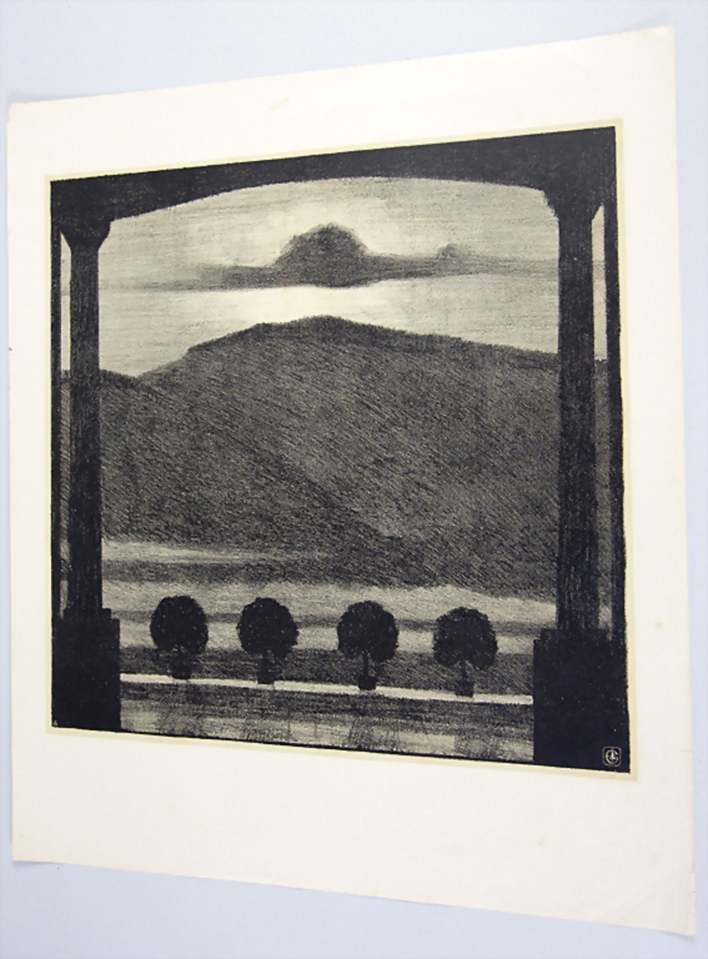 Daniel Greiner (1872-1943), 'Nächtlicher Verandablick' / 'A night porch view', 1. Hälfte 20. Jh.