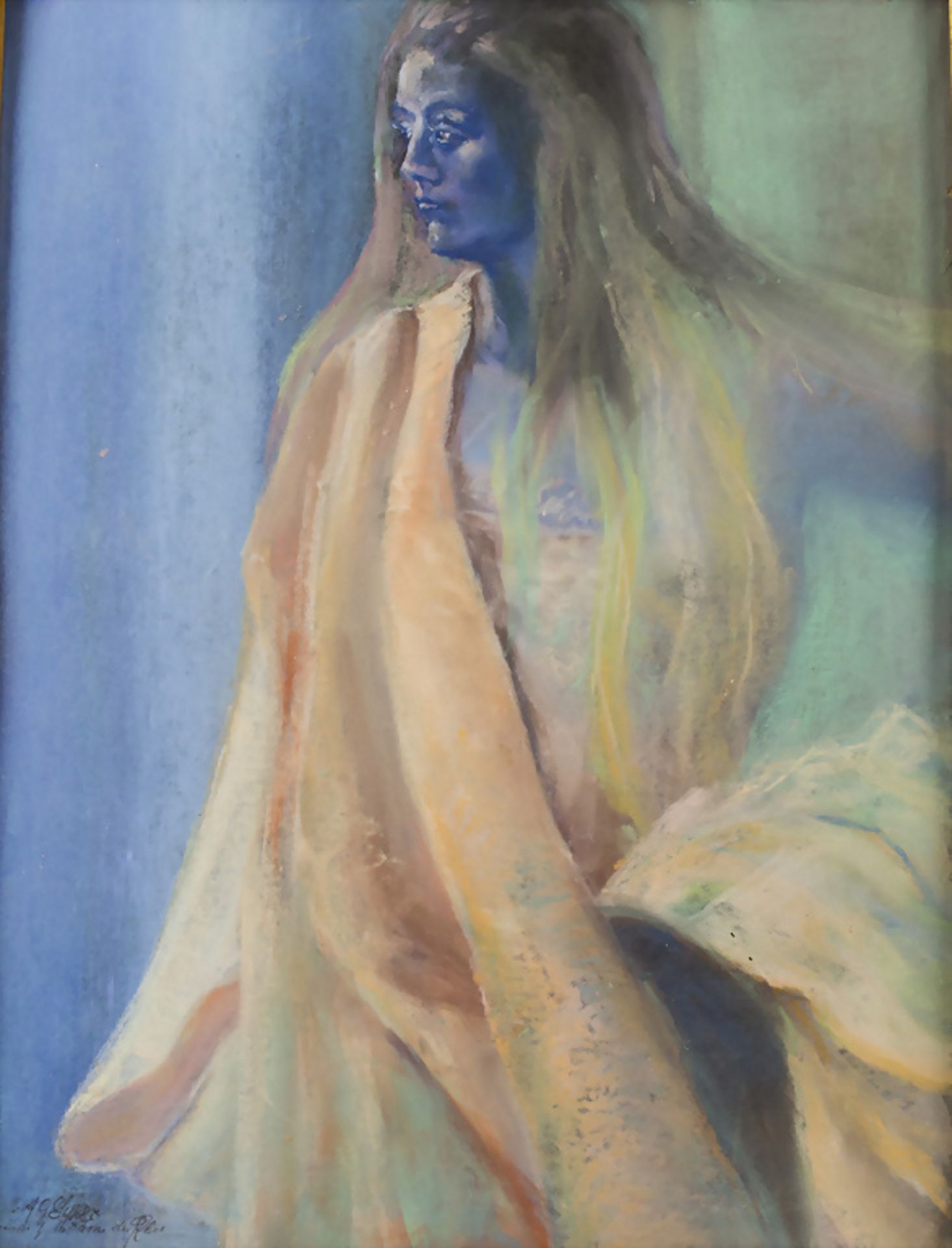 Jugendstil, Künstler der École de Nancy, 'Étude p. Madame du rêve' / Art Nouveau, 'A study for ...