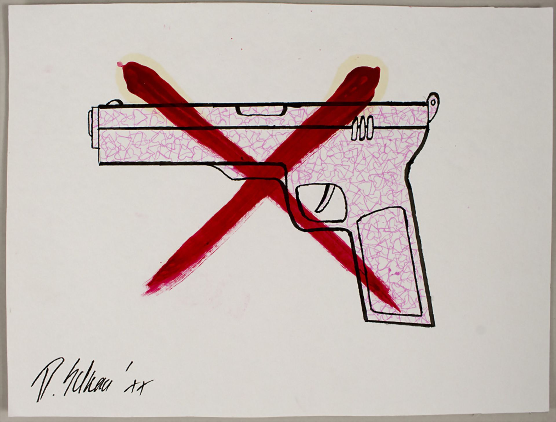 No place for weapons LOVE: Pistol