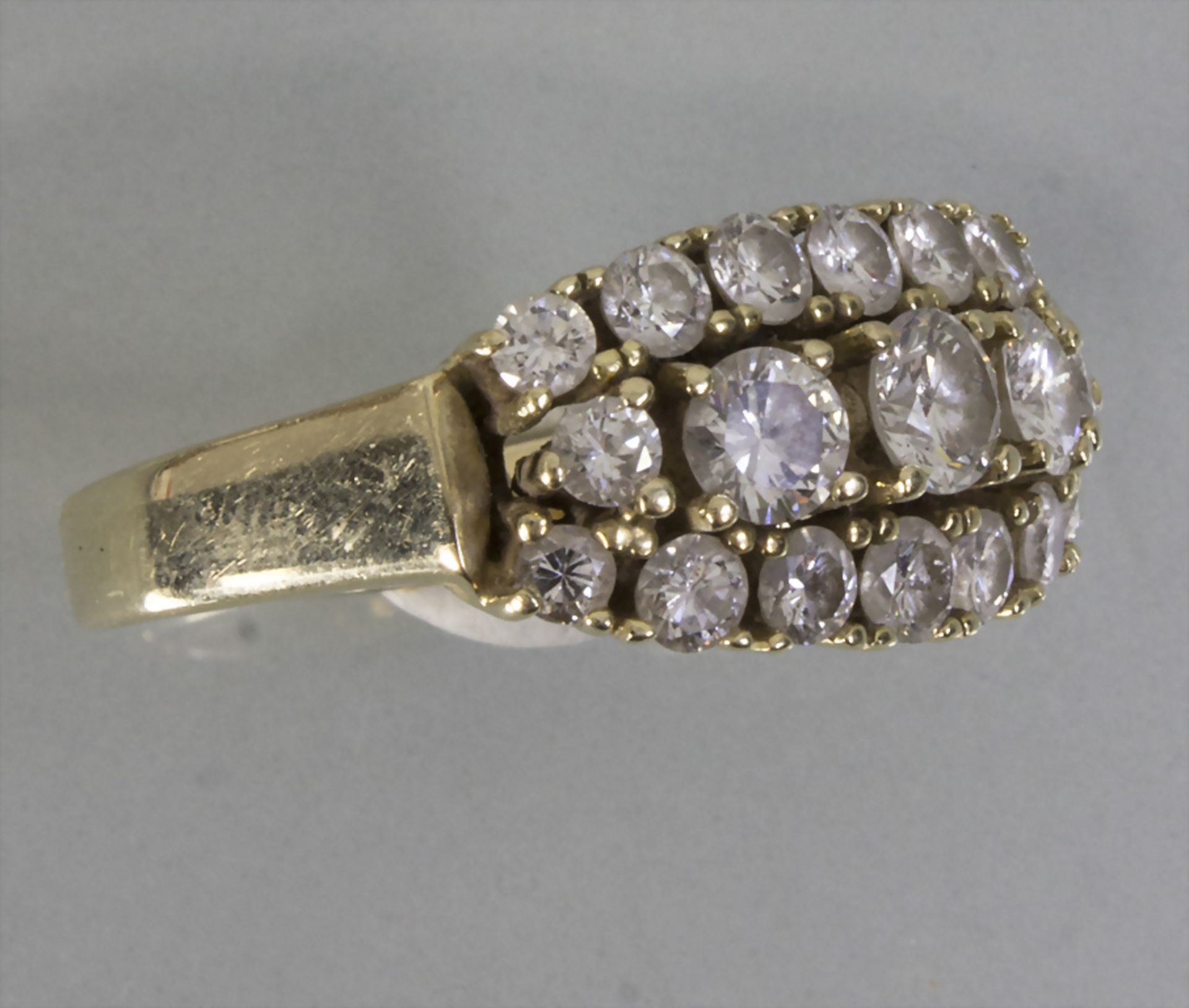 Damenring mit Diamanten / A 14 ct gold ring with diamonds - Image 3 of 6