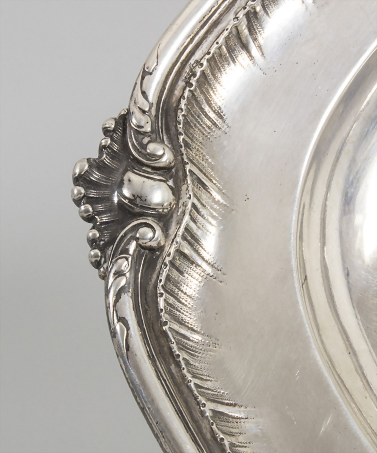 Ovale Platte / An oval silver plate, Wilkens & Söhne, Bremen, um 1900 - Bild 3 aus 5