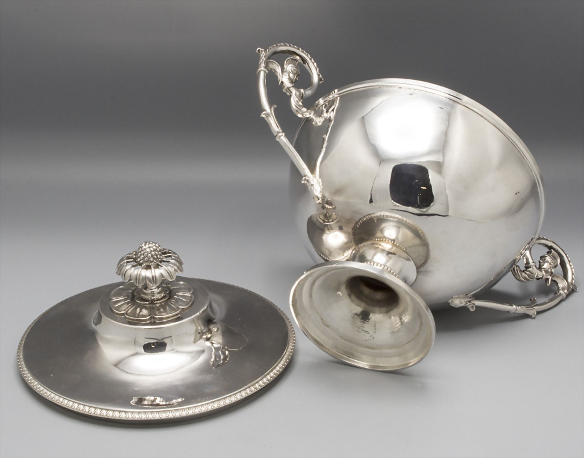 Zuckerdose Epoche Restauration / A silver sugar bowl, Charles-Marie Guidée, Paris, nach 1819 - Bild 6 aus 12