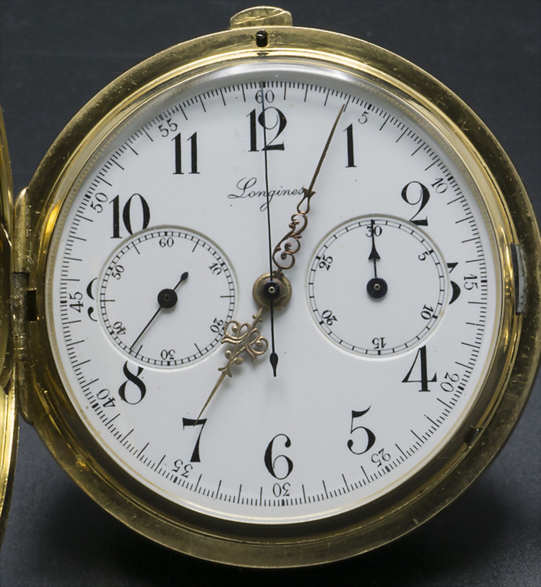 Savonette, Chronograph, Longines, Schweiz / Swiss, um 1920 - Image 2 of 6