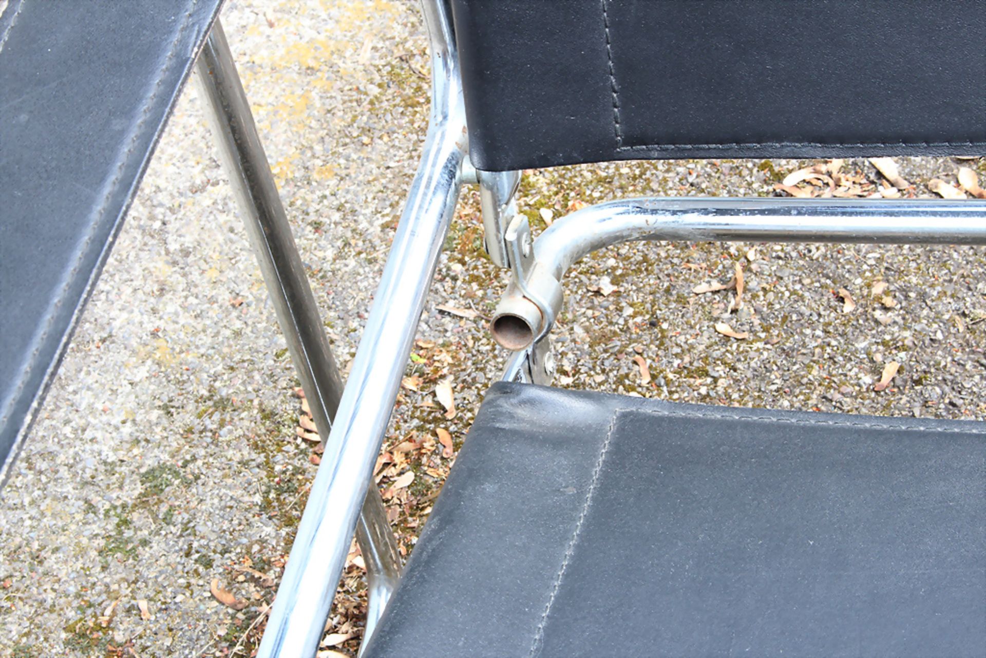 (2/3) Armlehnstuhl im Stil des 'Wassily-Chair' von Marcel Breuer, Bauhausklassiker / A chair ... - Image 8 of 10