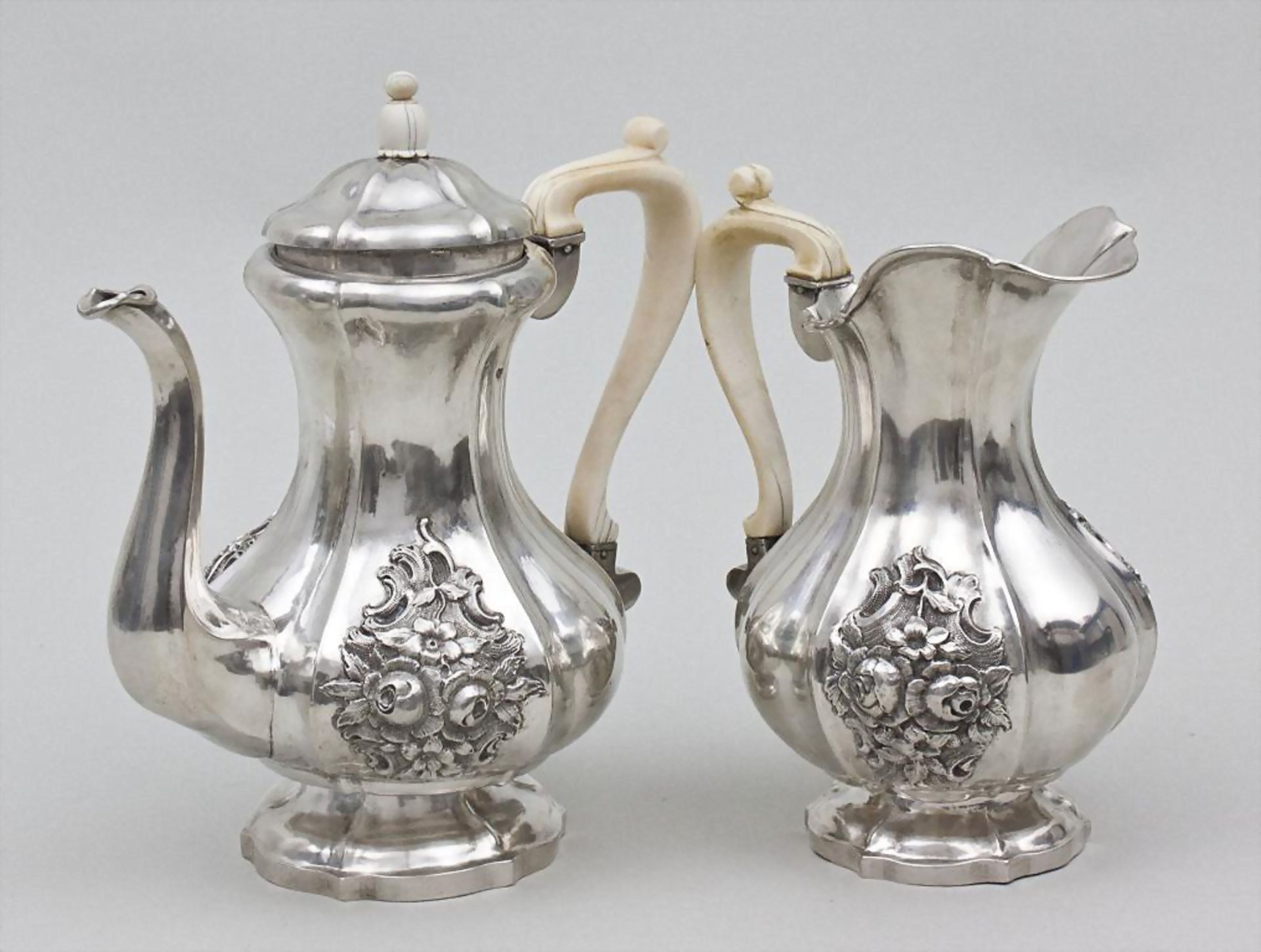 Mokkakanne und Milchkanne/Coffee Pot and Milk Jug, Wien/Vienna, 1851-52