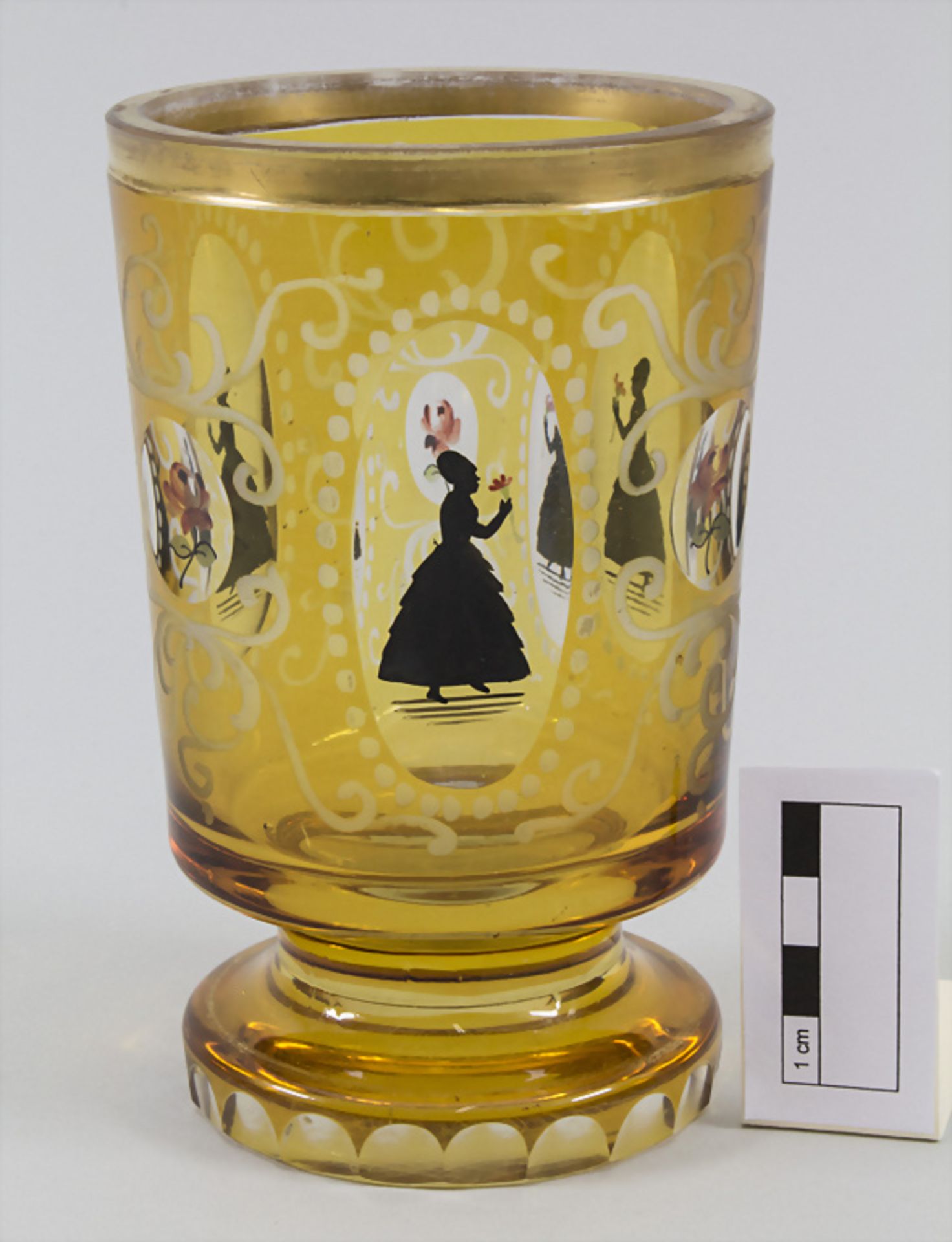 Bäderglas / A glass with Biedermeier decor, Böhmen, 19. Jh. - Bild 3 aus 6