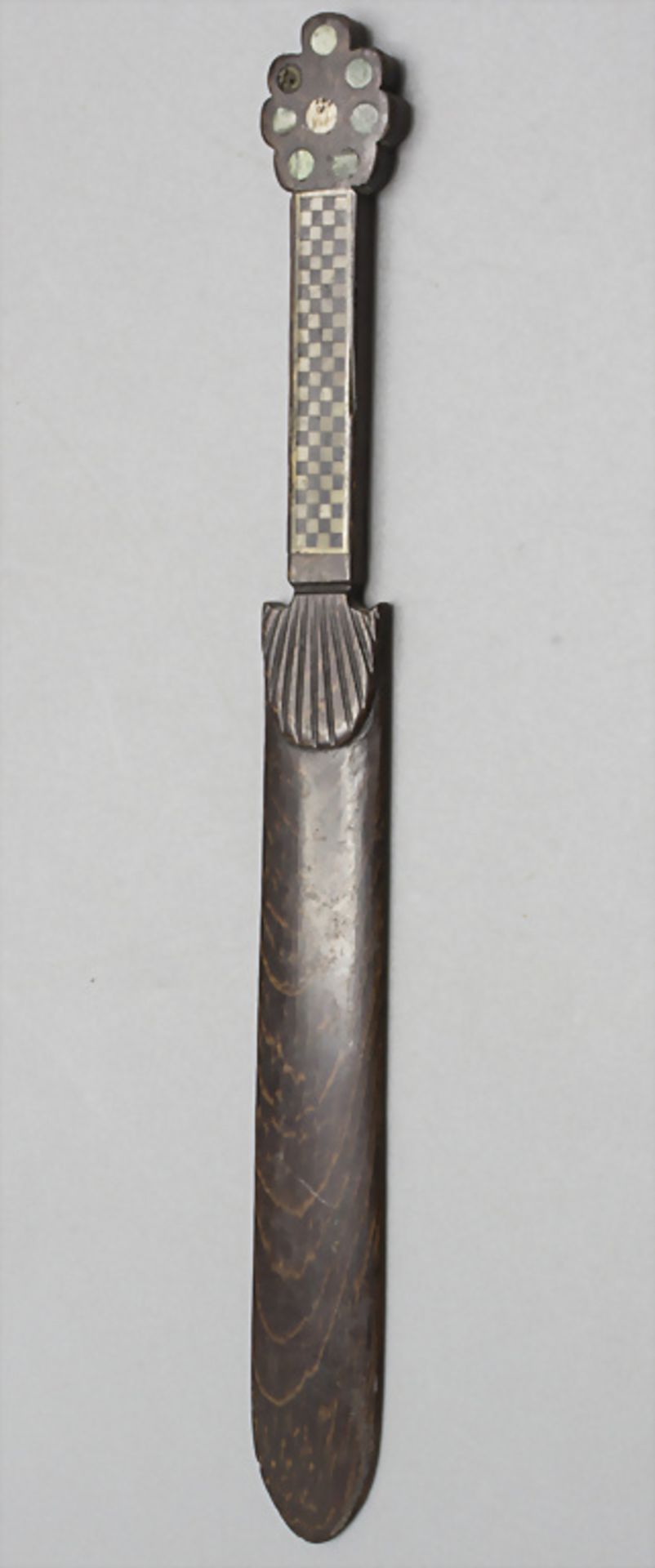 Schwert mit Intarsien als Brieföffner / A sword with inlays as letter opener, 19. Jh. - Bild 3 aus 3