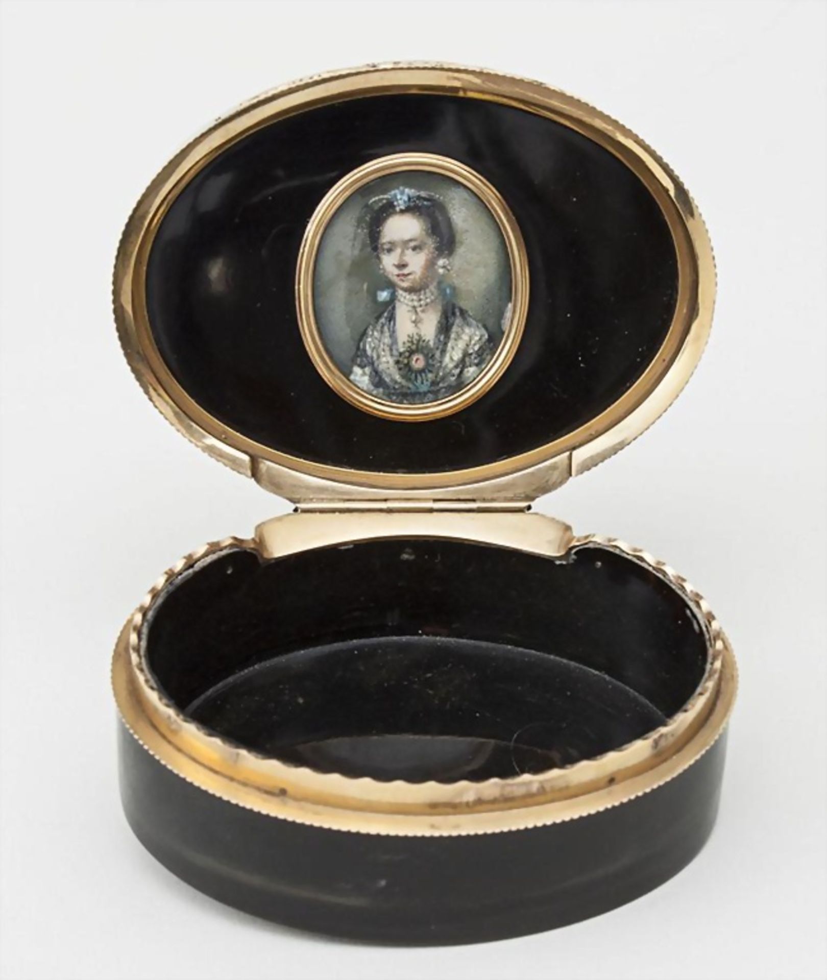 Tabatière mit Miniatur / Snuffbox with Miniature, Paris, ca. 1750