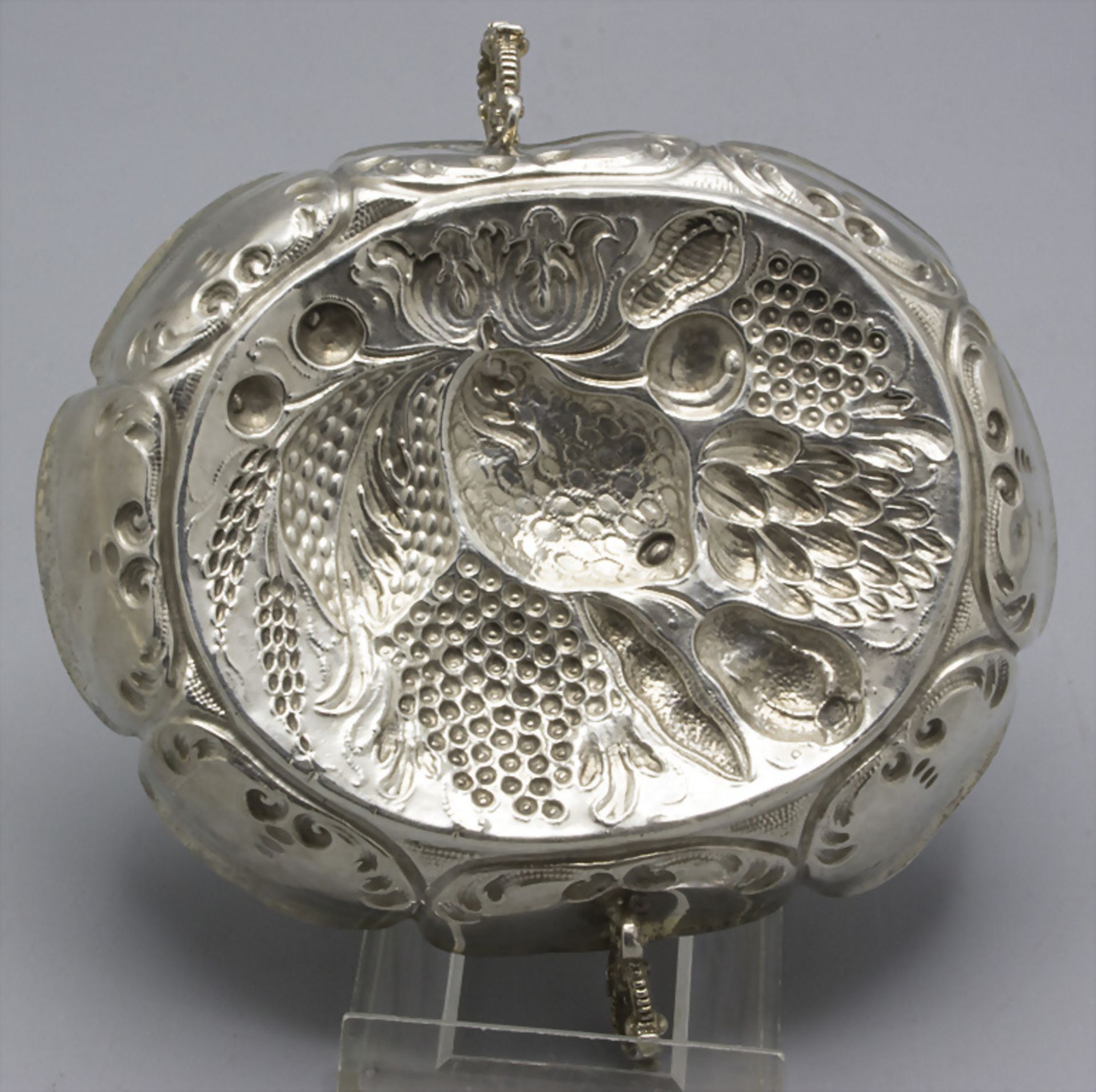 Barock Etrog Schale / A Baroque silver Etrog bowl, Johann Georg Oxner (Meister 1677-1712), München - Bild 4 aus 6