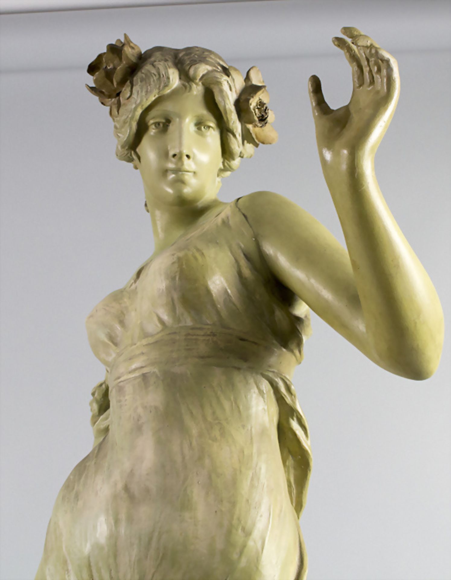 Jugendstil-Skulptur 'Tänzerin' / An Art Nouveau sculpture 'Dancer', Goldscheider, Wien, um 1900 - Image 6 of 9