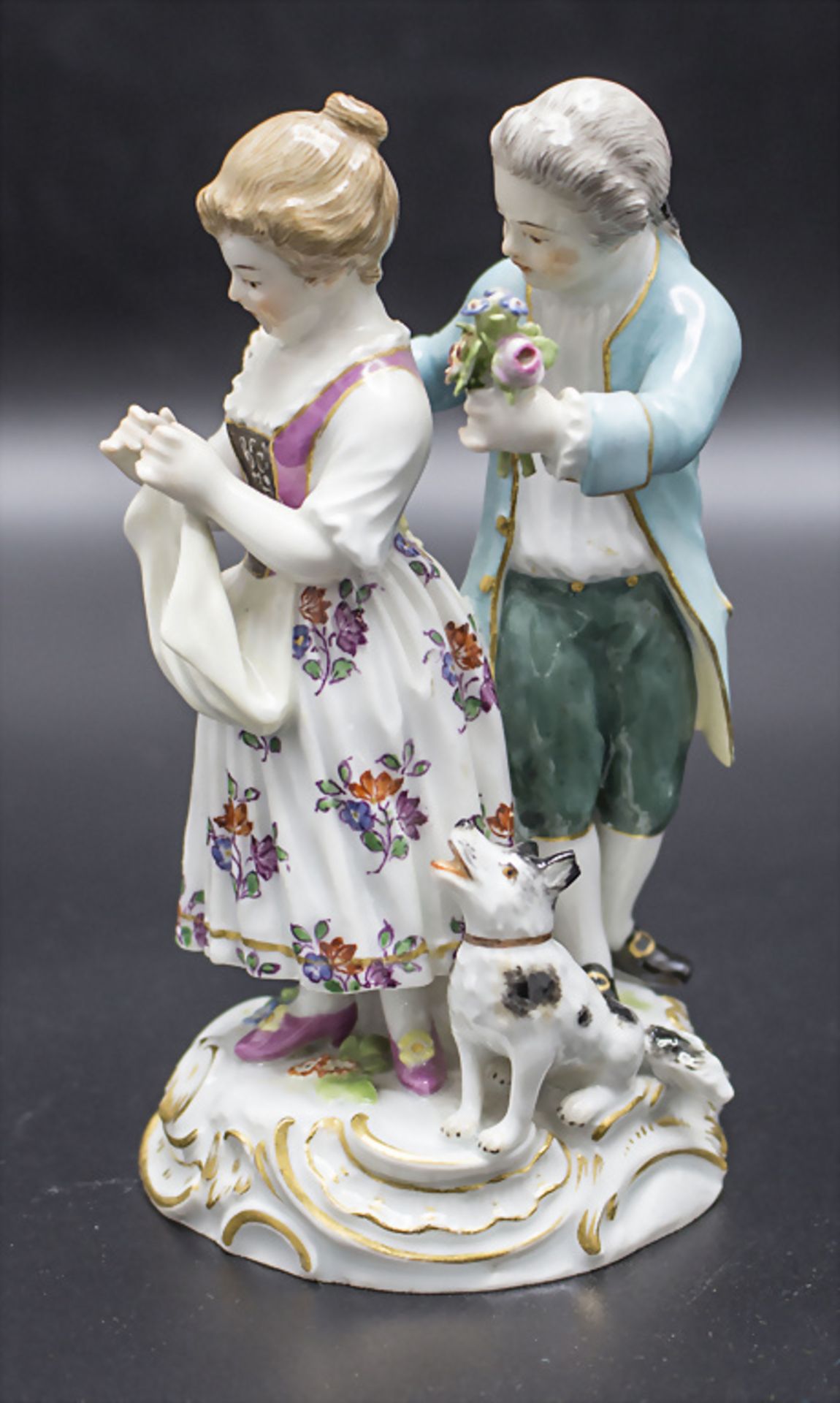 Figurengruppe 'Die Hartnäckige' / A figure group 'The persistent', Meissen, um 1900 - Bild 6 aus 7