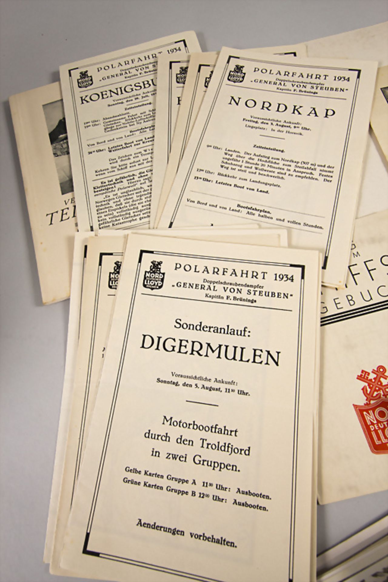 Konvolut Dokumente und Fotografien zur Nordlandfahrt 1934 - Image 7 of 10