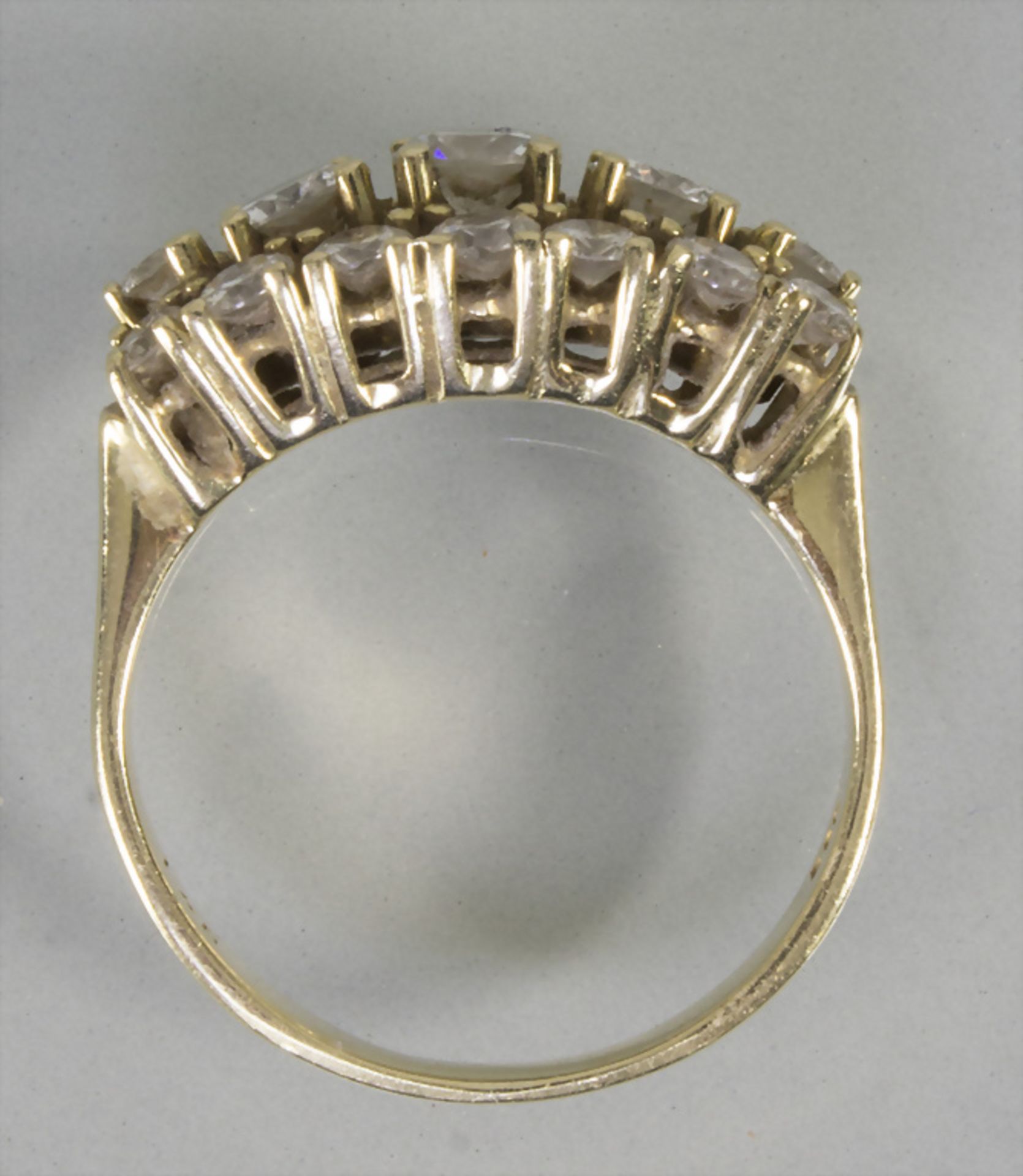 Damenring mit Diamanten / A 14 ct gold ring with diamonds - Image 4 of 6