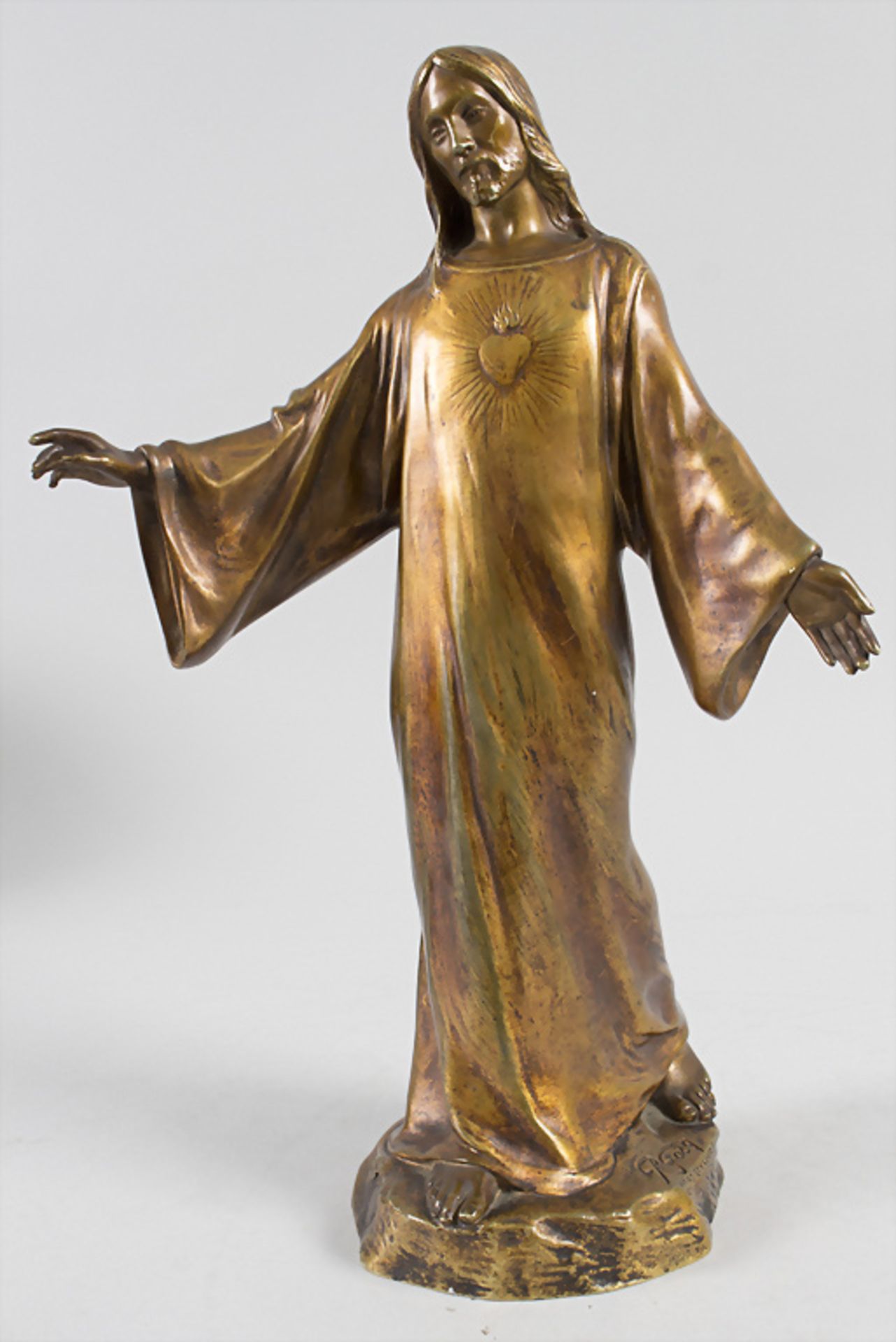 Paul Jean-Baptiste Gasq (1860-1944), Herz-Jesu Skulptur / A heart of Jesus sculpture, Paris, ...