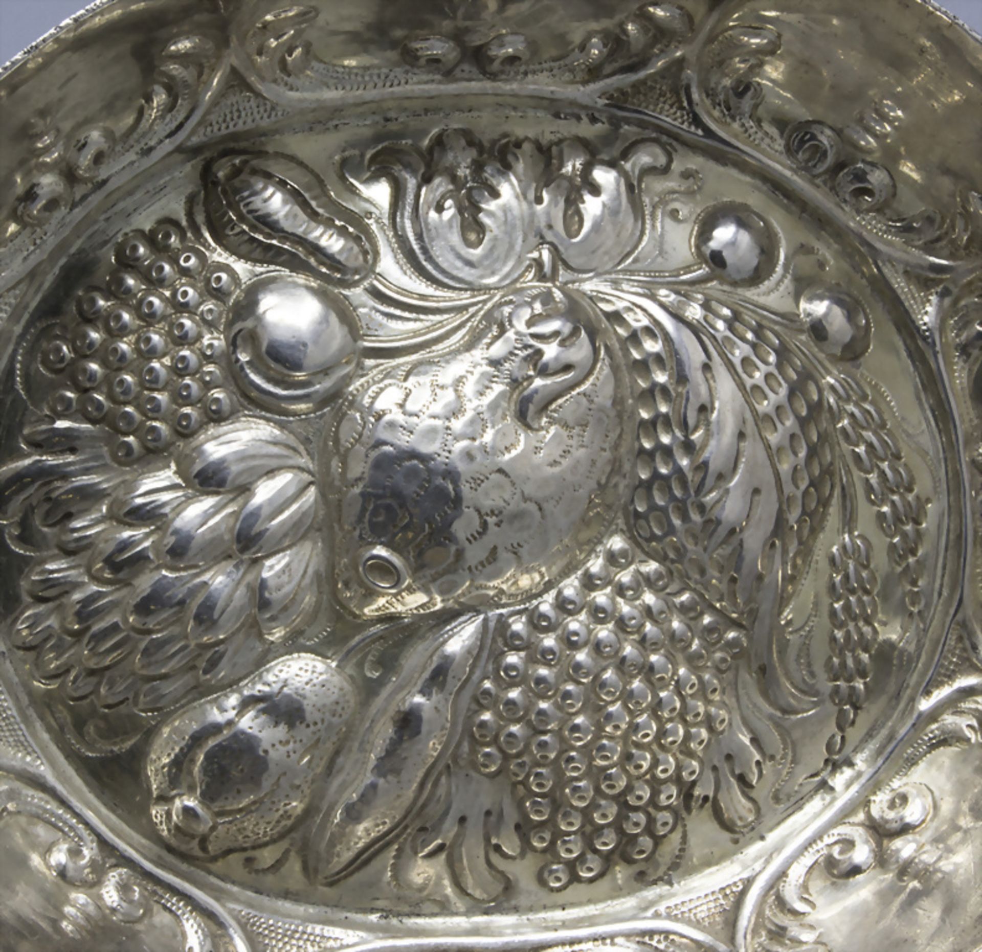 Barock Etrog Schale / A Baroque silver Etrog bowl, Johann Georg Oxner (Meister 1677-1712), München - Bild 2 aus 6