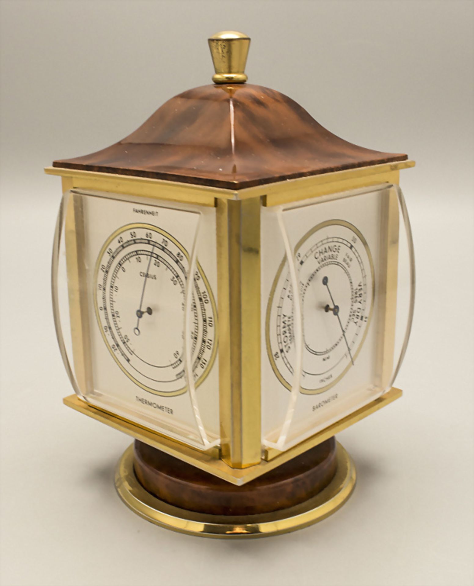 Angelus Tischuhr und Wetterstation / An Angelus Compendium desk clock, Schweiz, 1950er - Image 2 of 7
