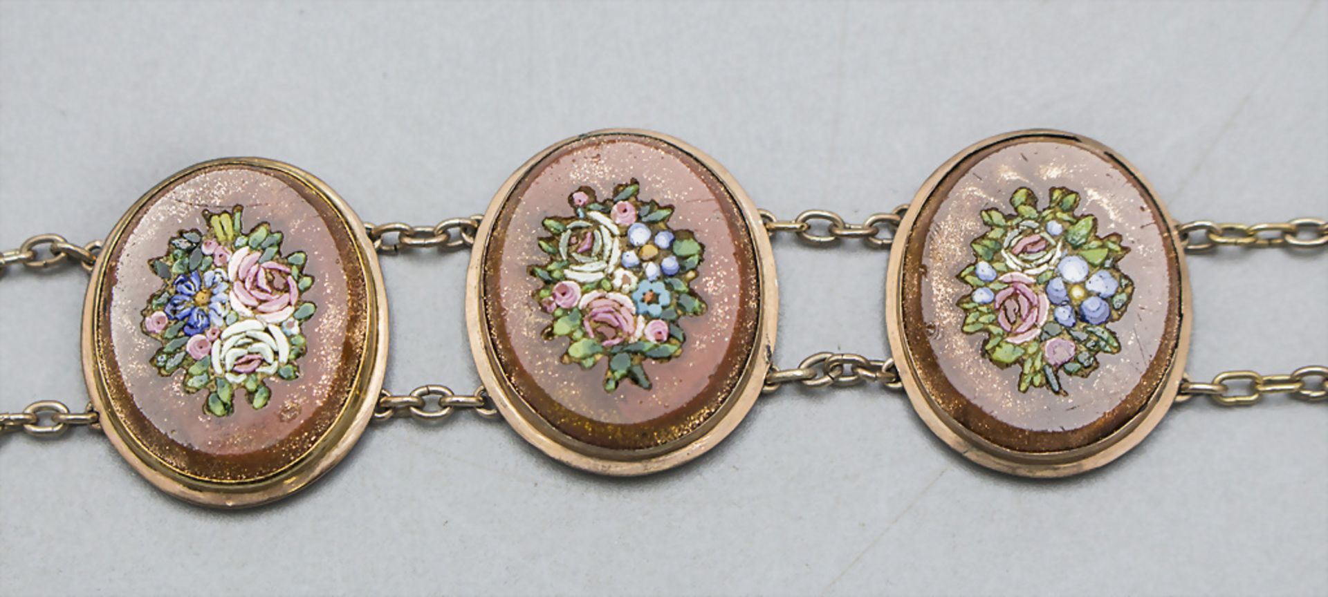 Pietra Dura-Armband / A pietra dura bracelet, Ende 19. Jh. - Image 4 of 4