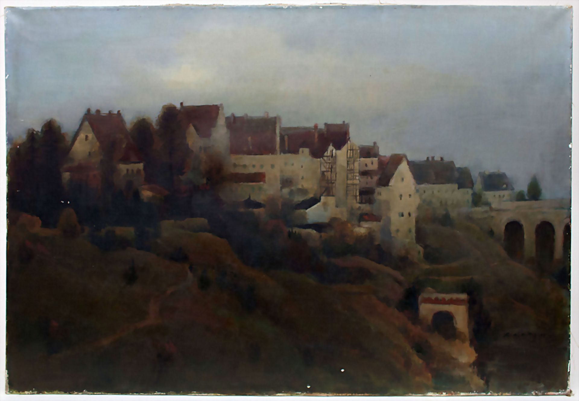 F.A. Wittig (tätig um 1945), 'Ansicht einer Mittelalterlichen Stadt' / 'A view of a medieval town' - Bild 2 aus 5