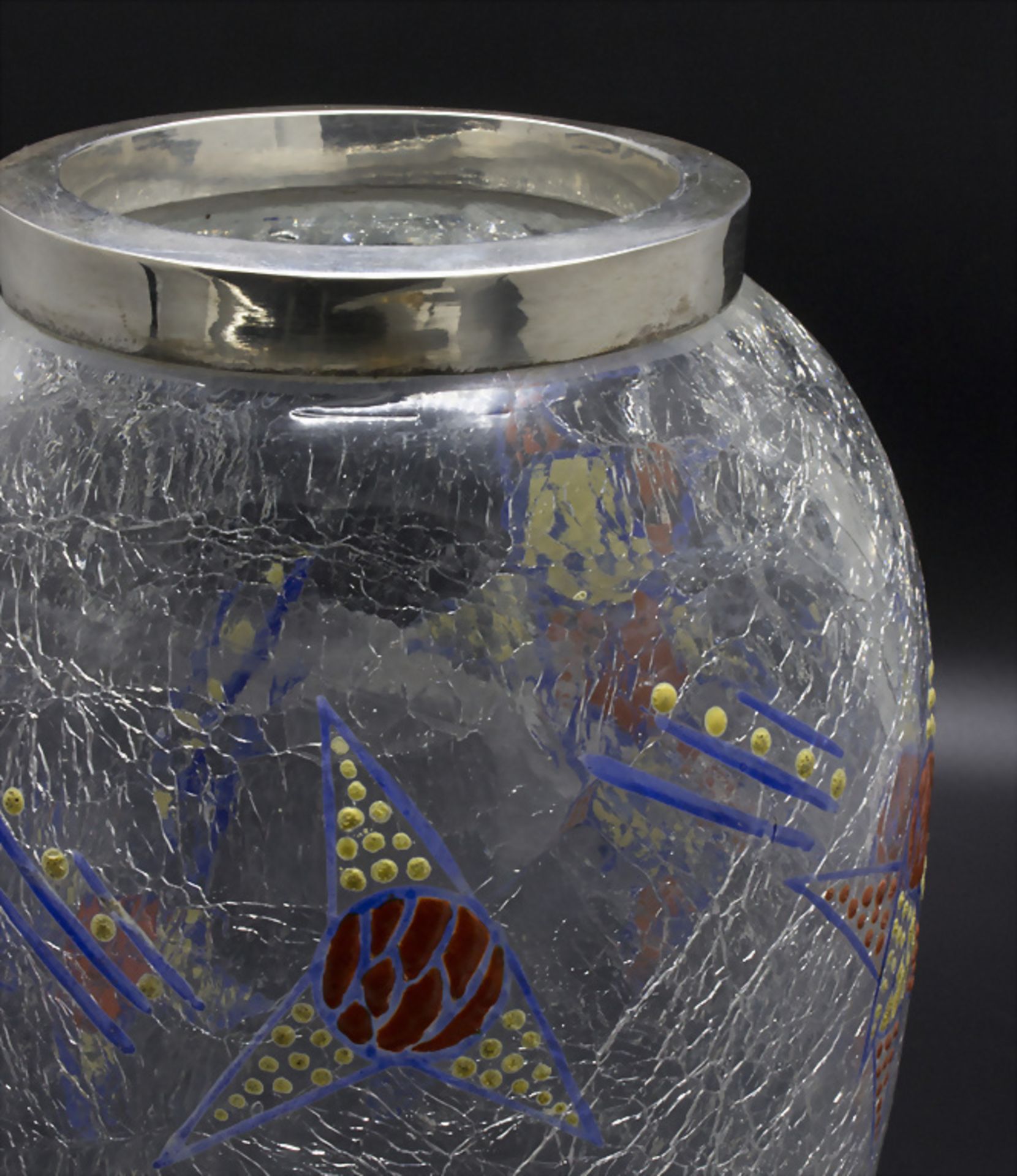 Art Déco Vase / Art Deco Glass Vase, deutsch, um 1920 - Bild 3 aus 3