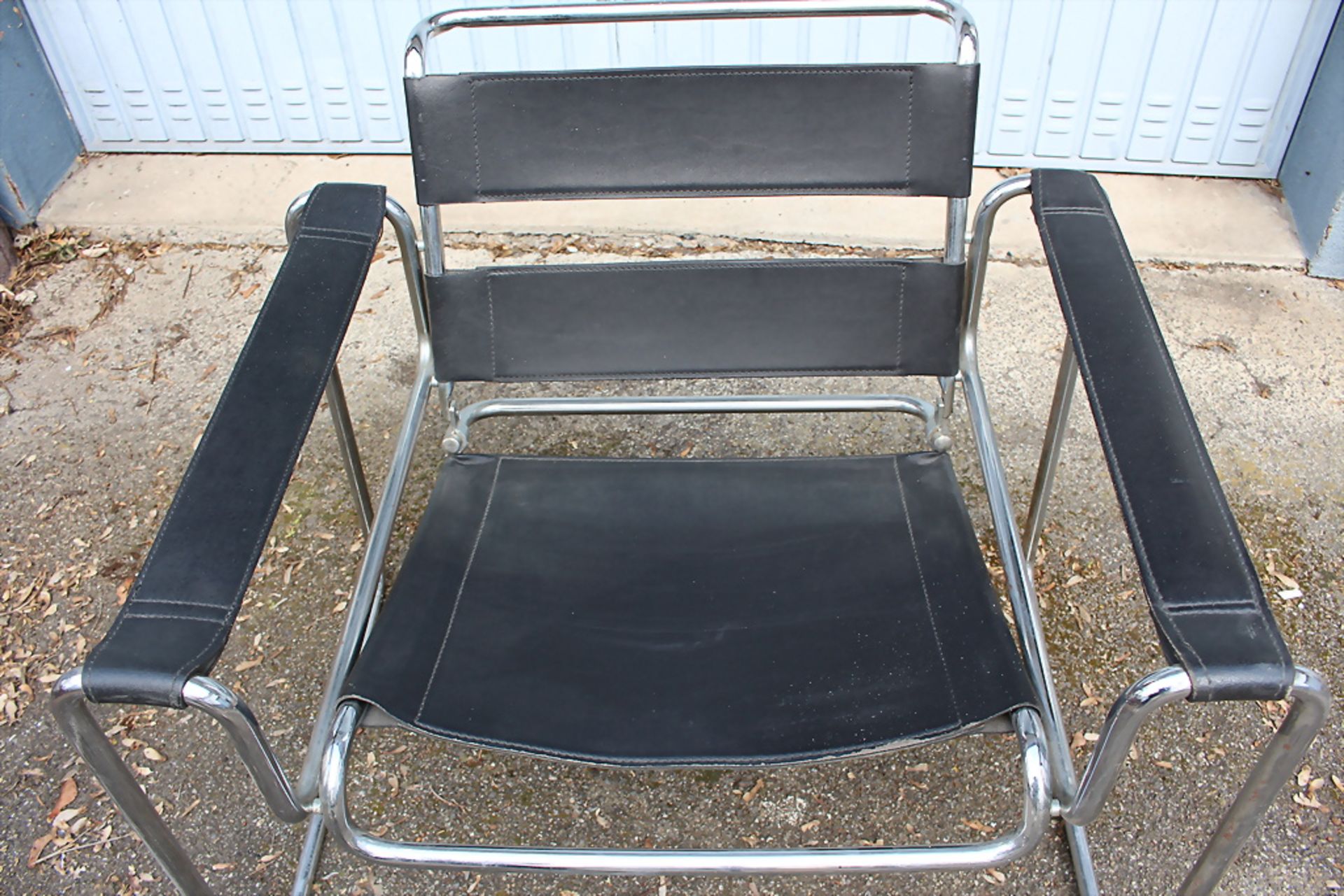(3/3) Armlehnstuhl im Stil des 'Wassily-Chair' von Marcel Breuer, Bauhausklassiker / A chair ... - Bild 6 aus 10