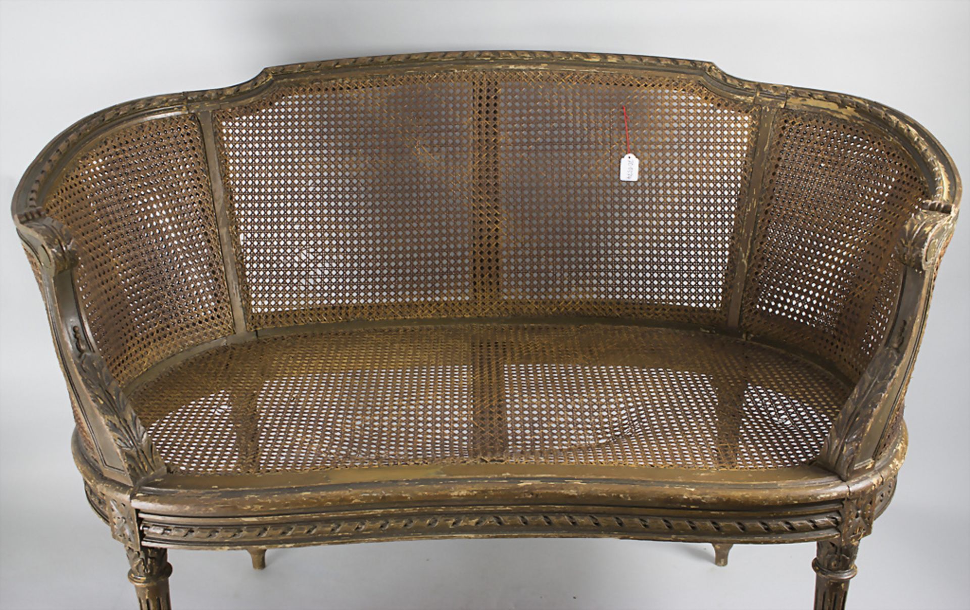 Sitzbank Louis Seize / A bench / Un banc Louis XVI, Frankreich, wohl um 1790 - Image 3 of 9