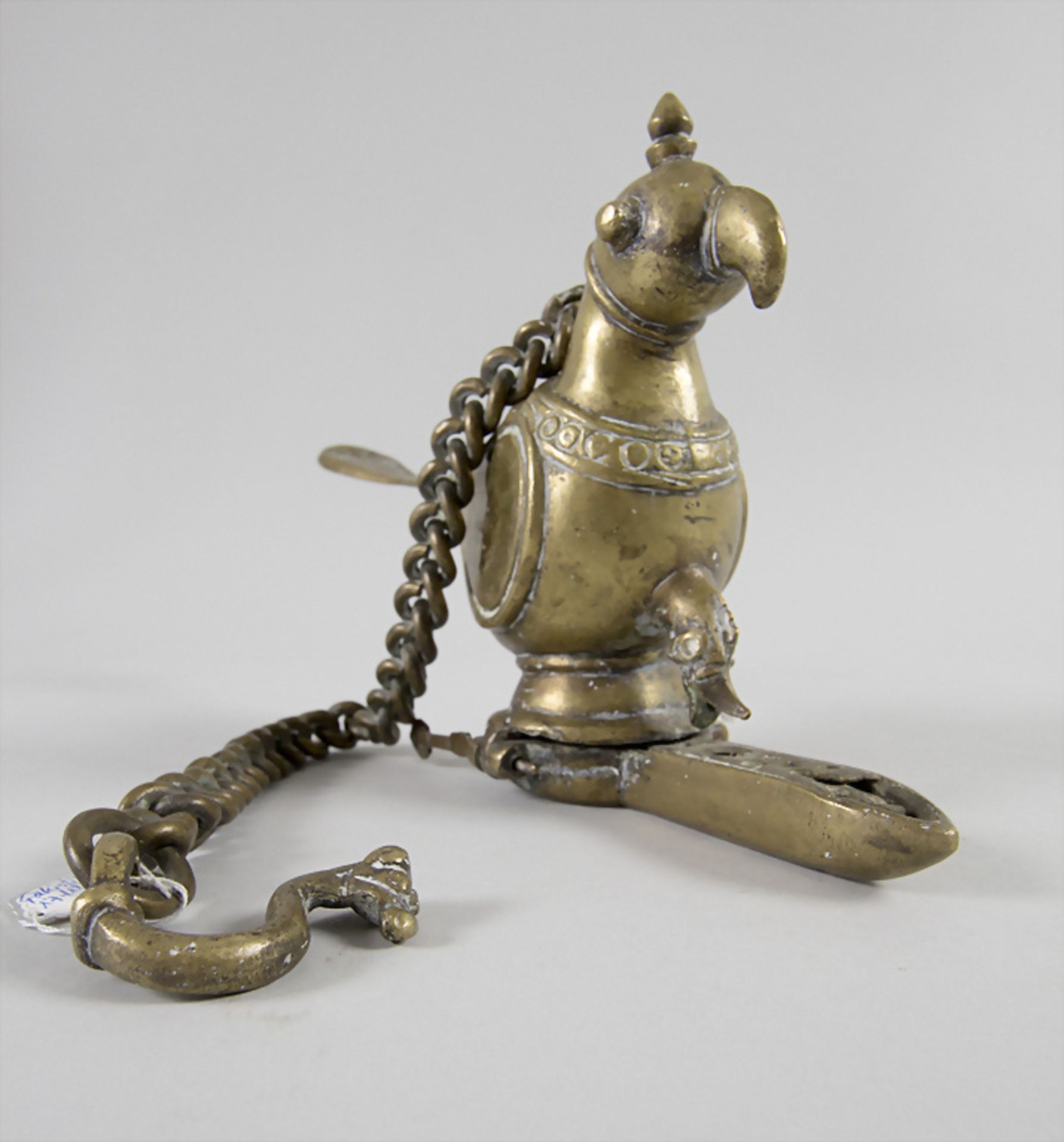 Vogel-Öllampe / An oil lamp with bird, wohl Pakistan/Indien, 17./18. Jh. - Image 4 of 6
