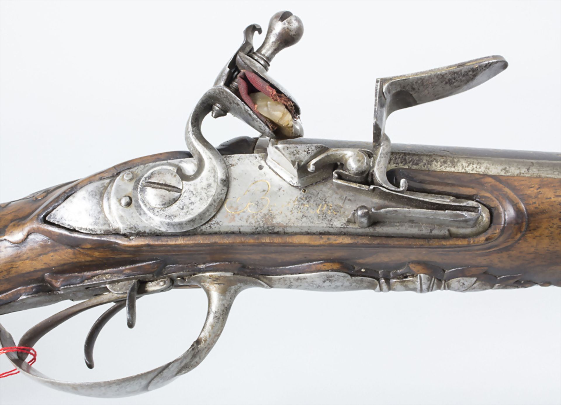 Steinschlossgewehr Vorderlader / A flintlock rifle, 'P. Bertrand aux Sables', Frankreich, 18. Jh. - Image 14 of 15