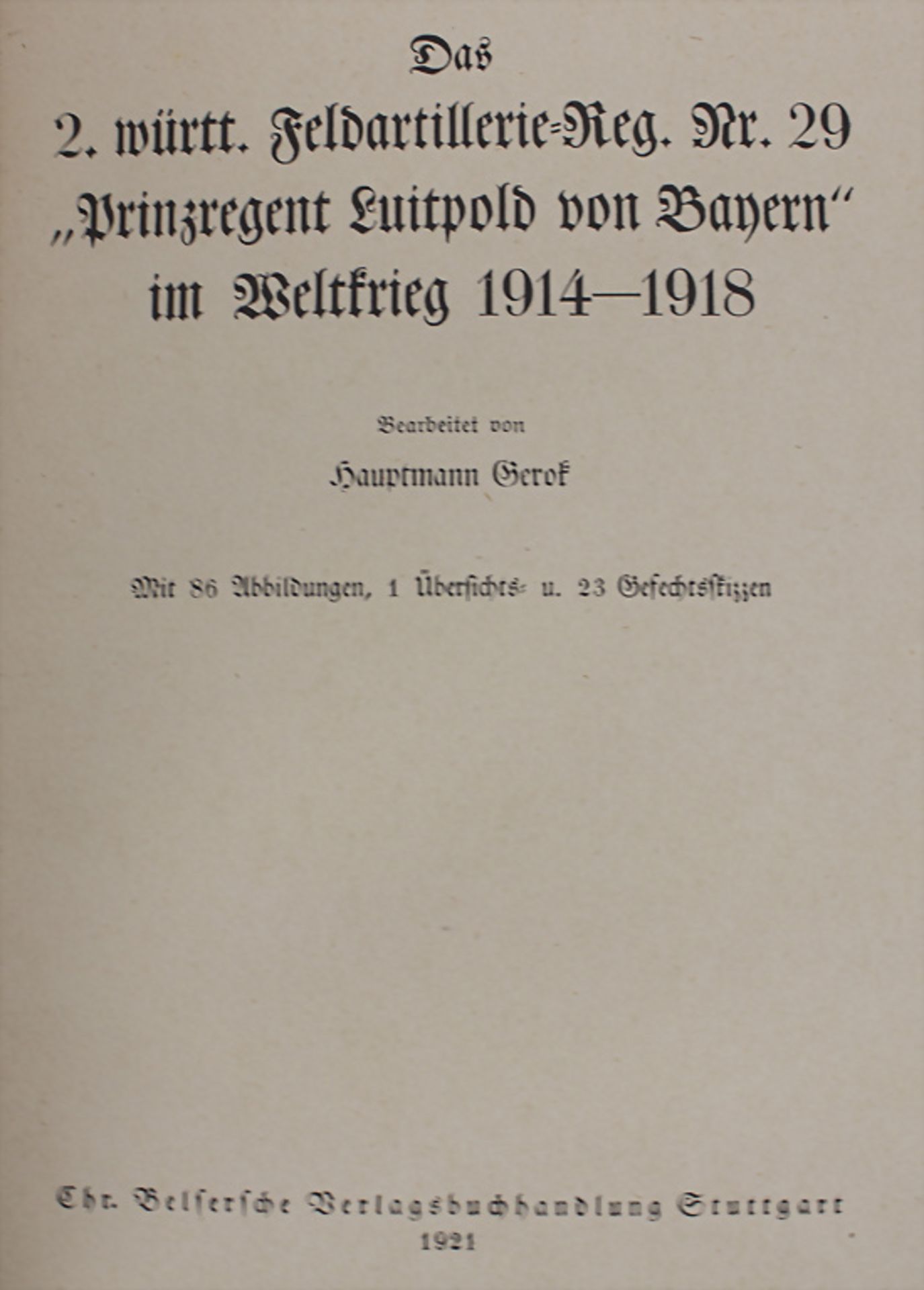 Konvolut aus 7 Bänden, Hugo Flaischlen: 'Die württembergischen Regimenter im Weltkrieg ... - Image 4 of 6