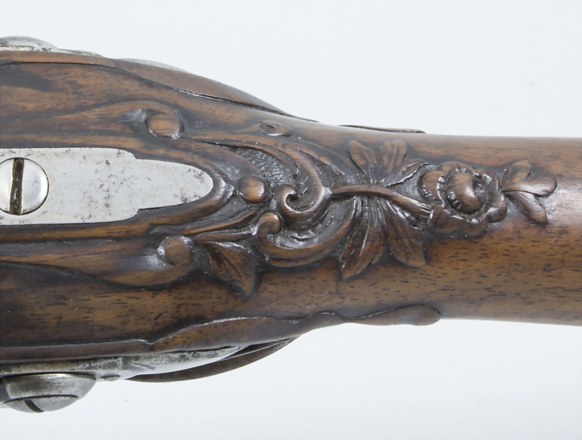 Steinschlossgewehr Vorderlader / A flintlock rifle, 'P. Bertrand aux Sables', Frankreich, 18. Jh. - Image 3 of 15