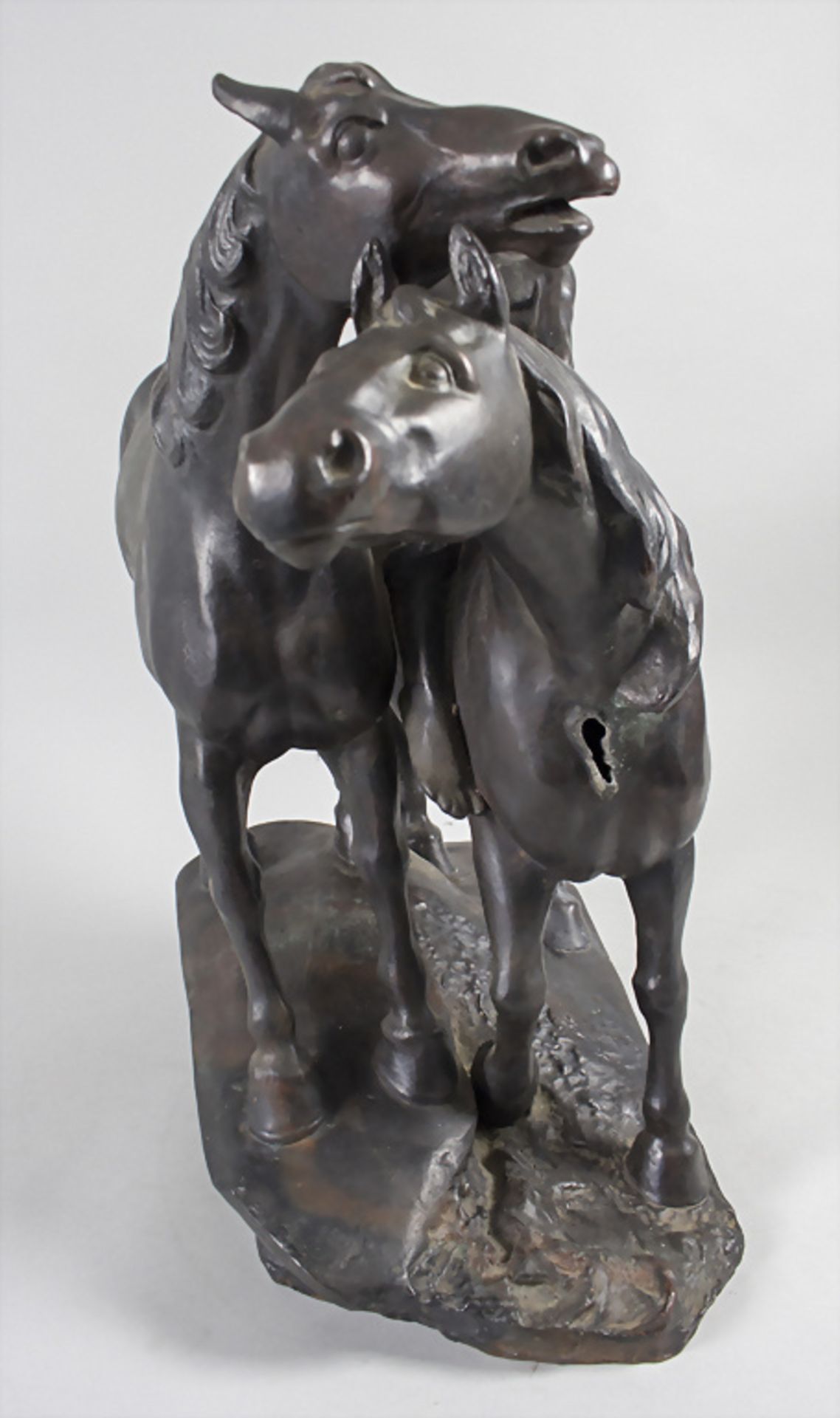 Leonhard Zeiher, 'Junge mit zwei Pferden' / 'A boy with two horses', Berlin, um 1910 - Bild 4 aus 10