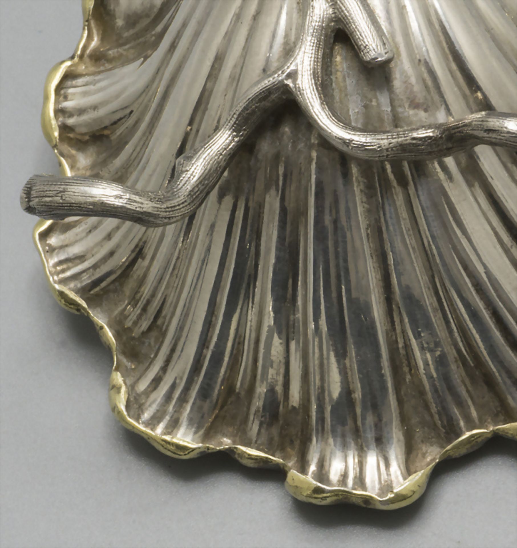 8 Austernschalen / 8 silver oyster shells / 8 coquilles d'huîtres en argent massif, Odiot, um 1900 - Bild 5 aus 7