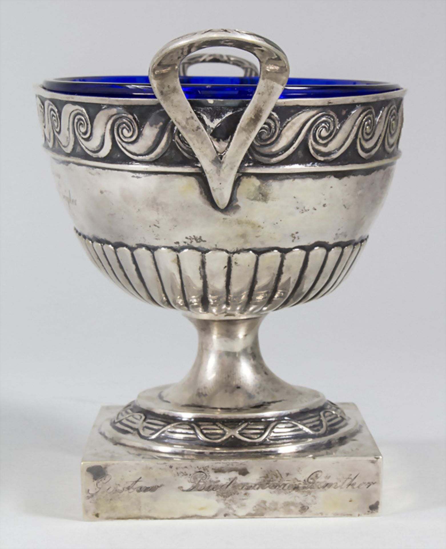 Konfekt Anbietschale / A silver footed compote, wohl Johann Gottlieb Jaeckel, Leipzig, um 1814 - Bild 2 aus 9