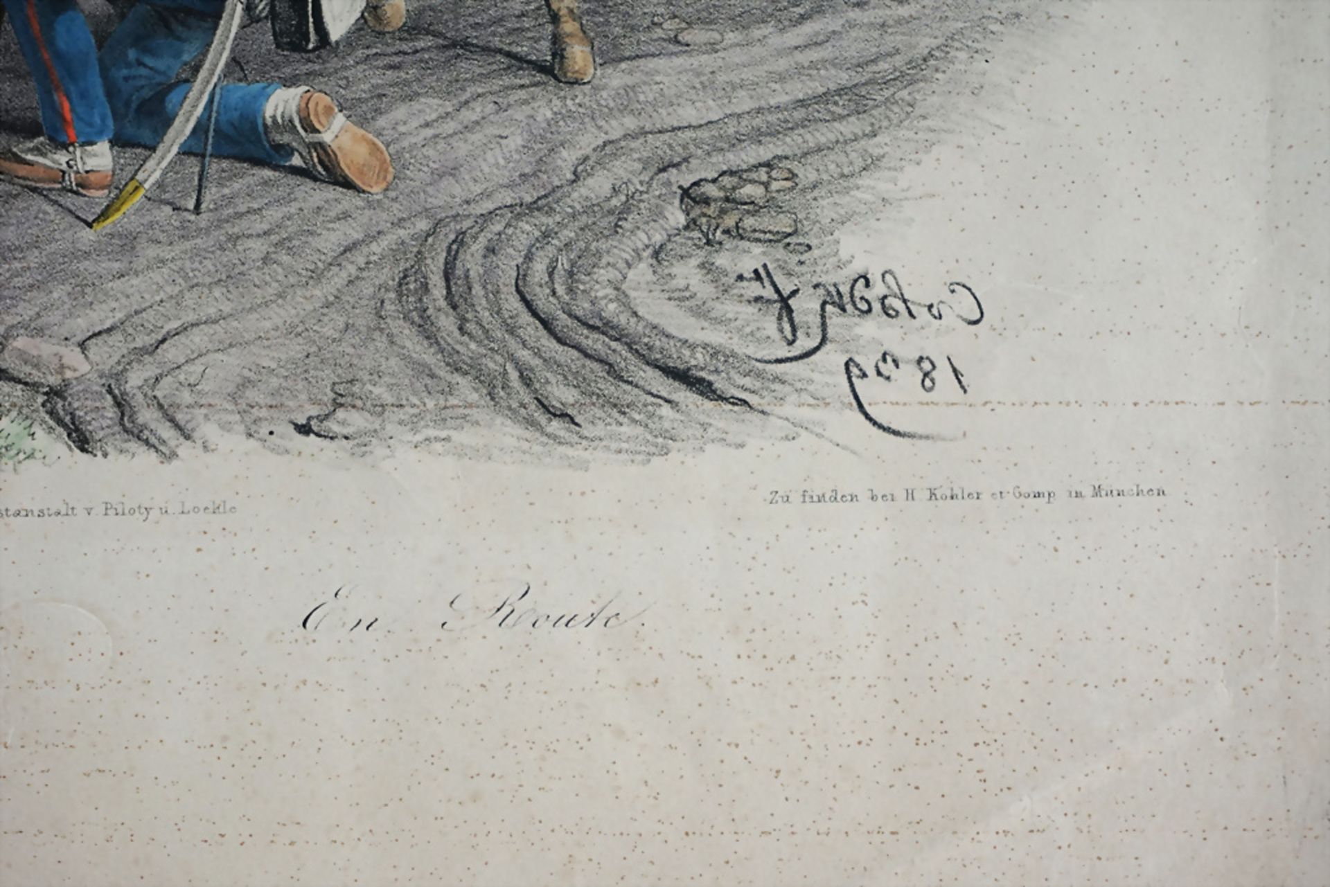 Carl von Heidek, Blatt zur Französischen Julirevolution 1830, 'En Route', 1830er - Image 3 of 4