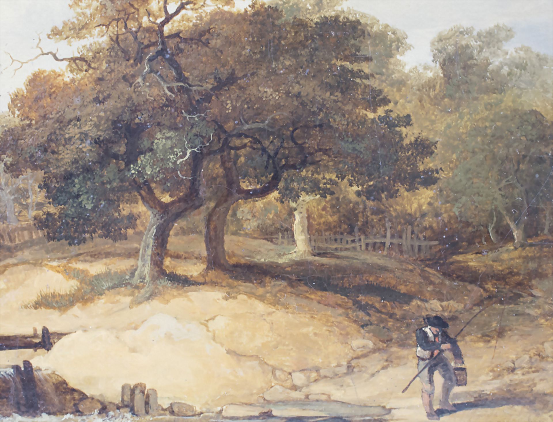 Künstler des 18. Jh., 'Landschaft mit Angler' / 'A landscape with a fisherman', Deutschland - Bild 2 aus 4