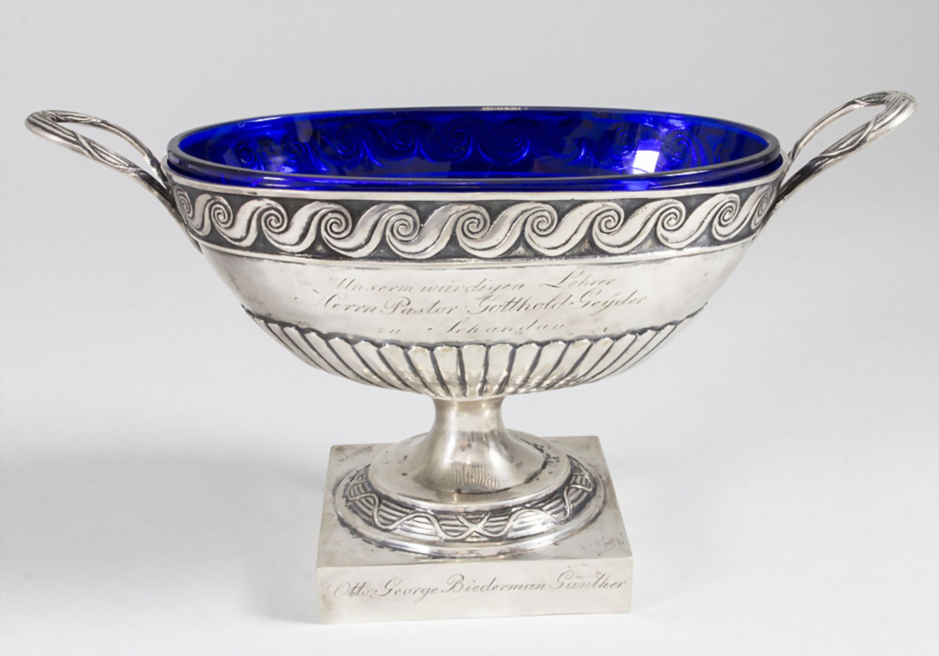 Konfekt Anbietschale / A silver footed compote, wohl Johann Gottlieb Jaeckel, Leipzig, um 1814