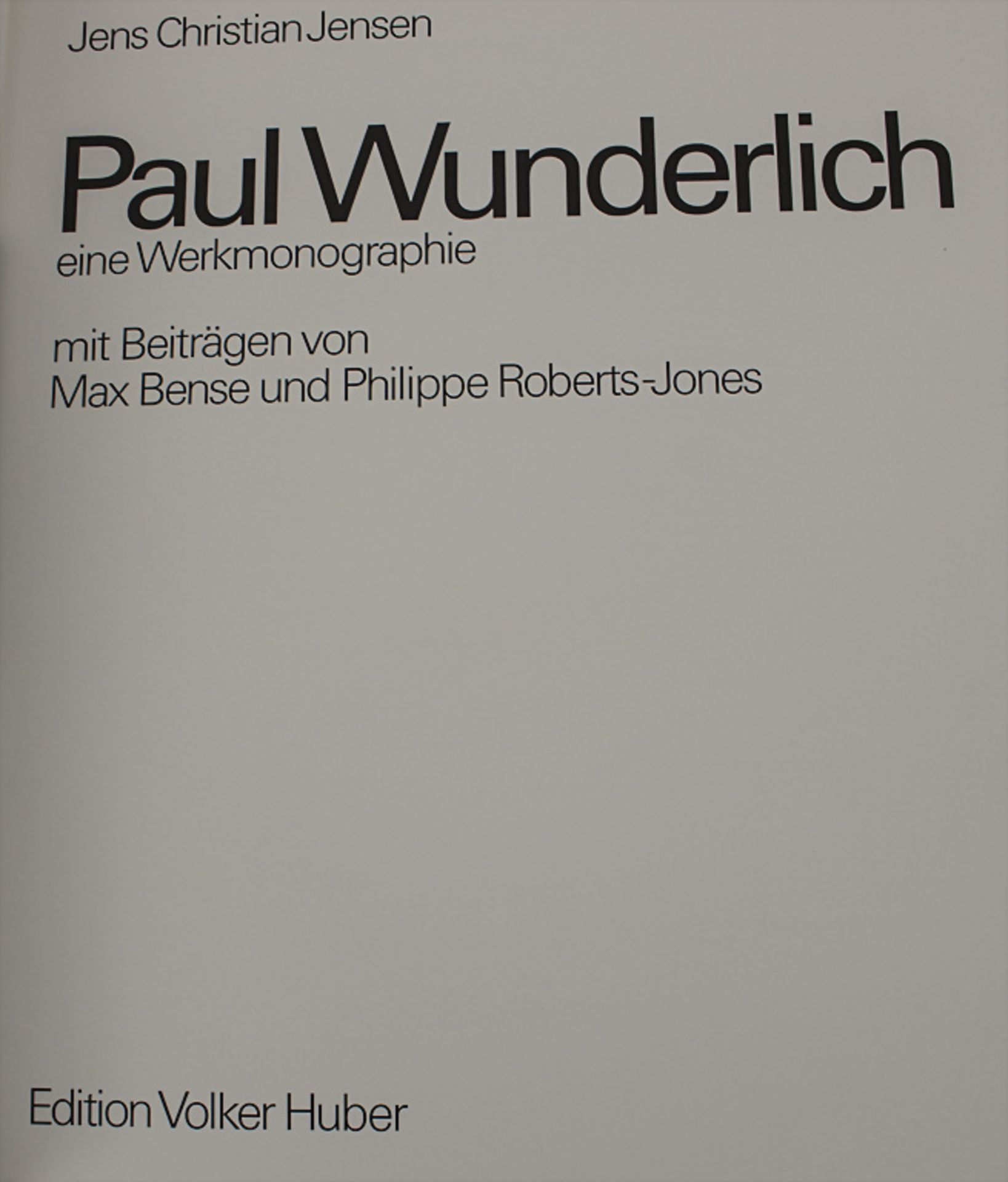 Werkmonografie, Jens Christian Jensen: 'Paul Wunderlich. Das malerische, grafische und ... - Image 2 of 8