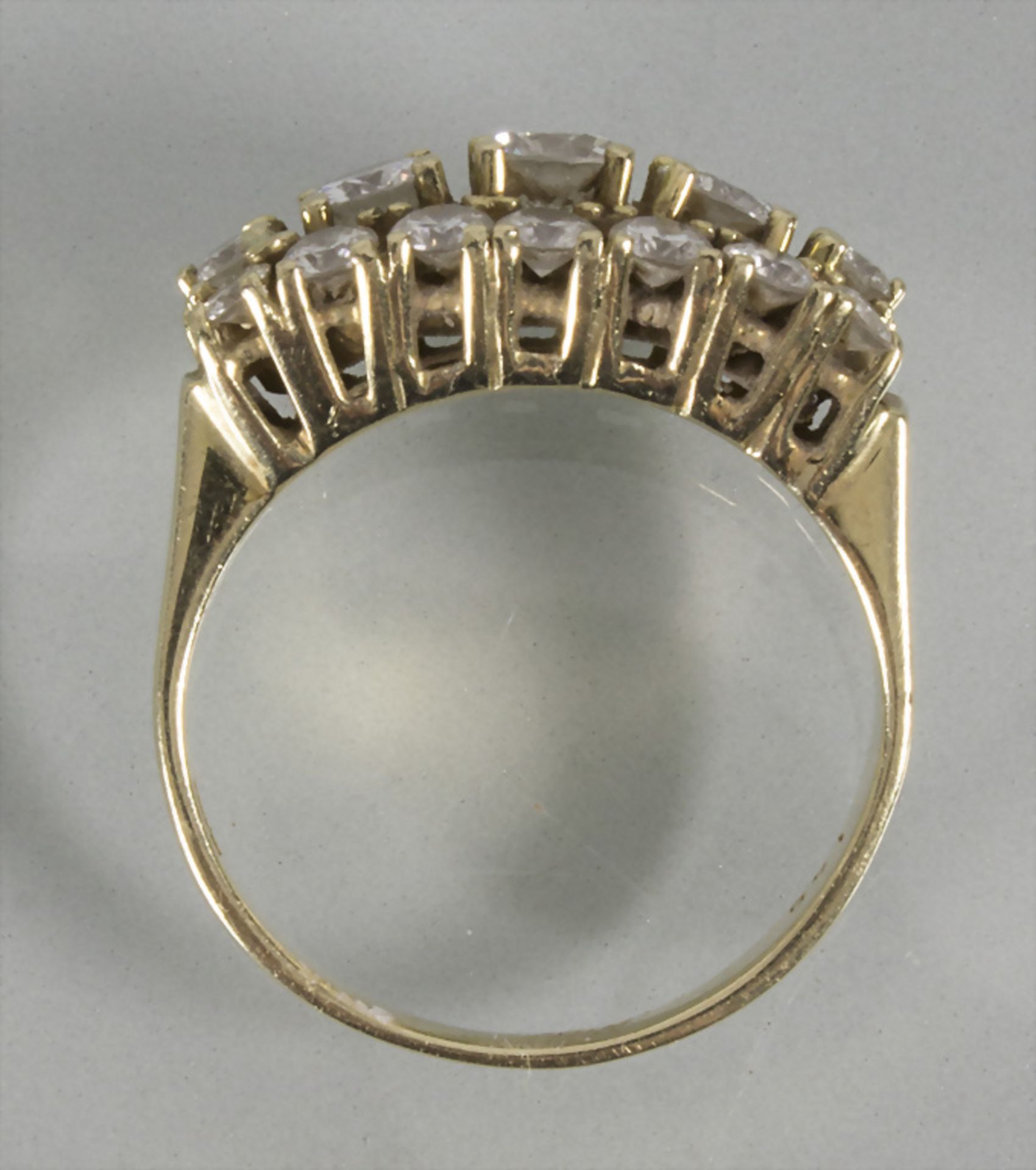 Damenring mit Diamanten / A 14 ct gold ring with diamonds - Image 5 of 6