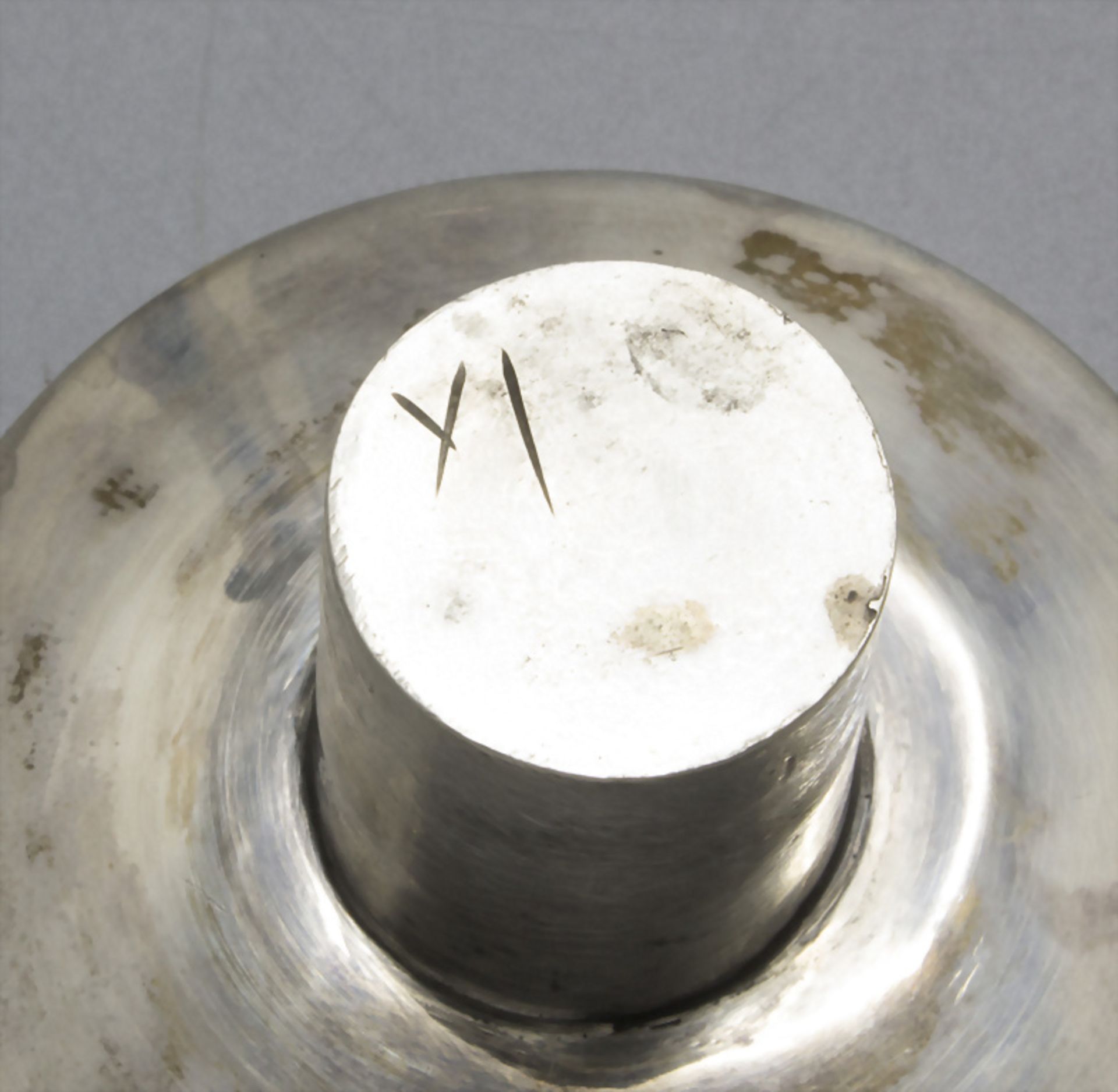 Klassizismus Kerzenleuchter / A silver candlestick, Scheel, Kassel, 19. Jh. - Image 6 of 6