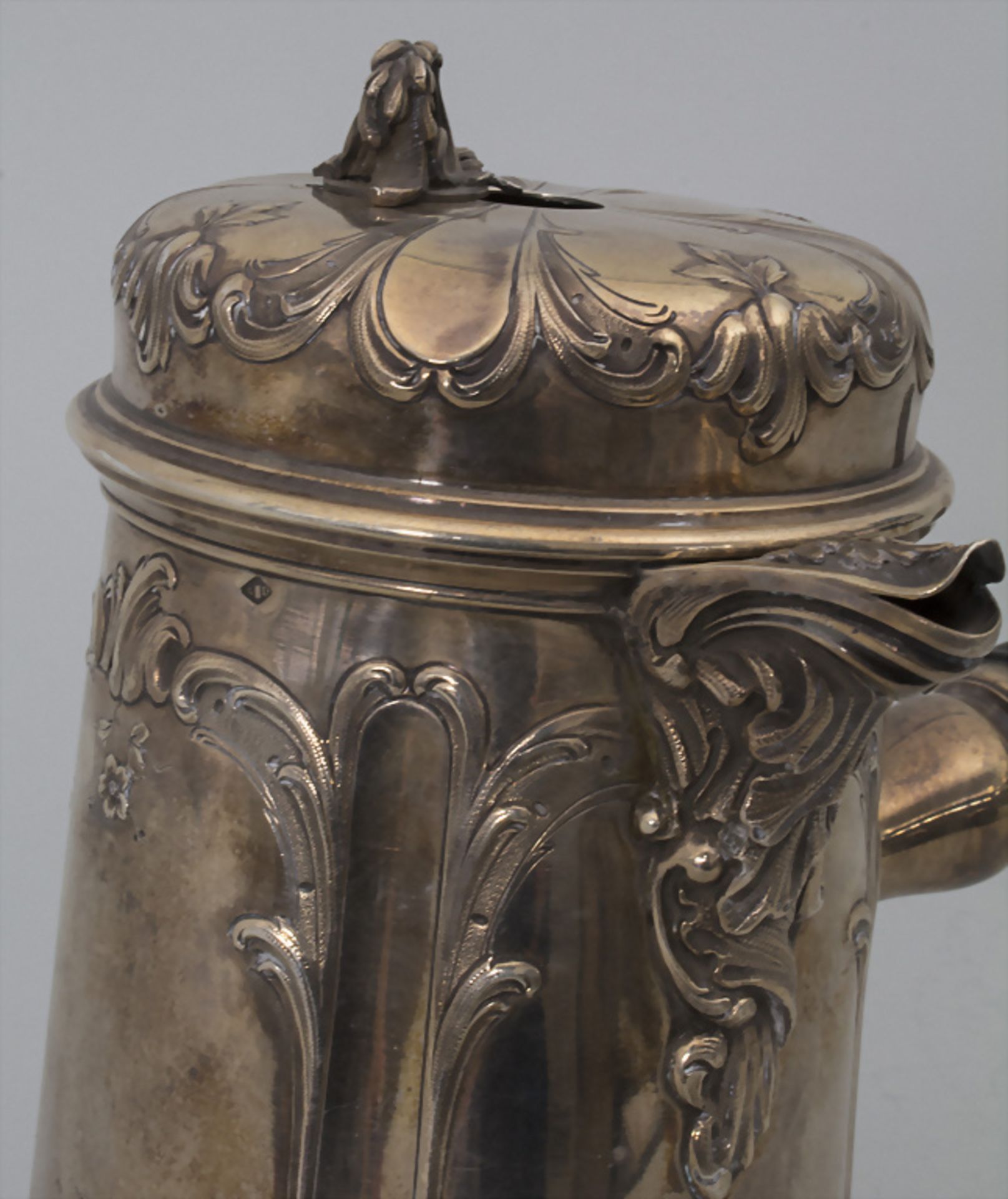 Chocolatière / Schokoladenkanne / A silver chocolate pot, Albert Deflon, Paris, 1907-20 - Bild 6 aus 9