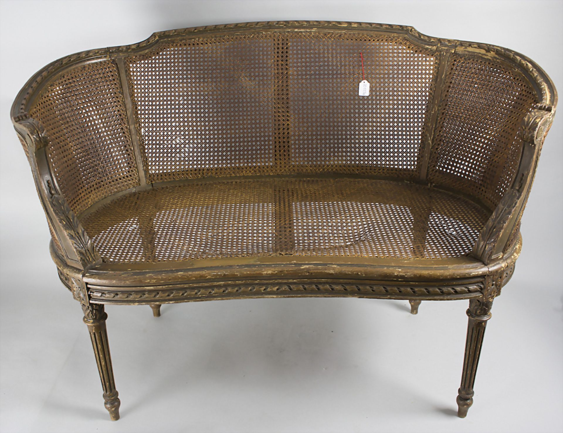 Sitzbank Louis Seize / A bench / Un banc Louis XVI, Frankreich, wohl um 1790 - Image 2 of 9