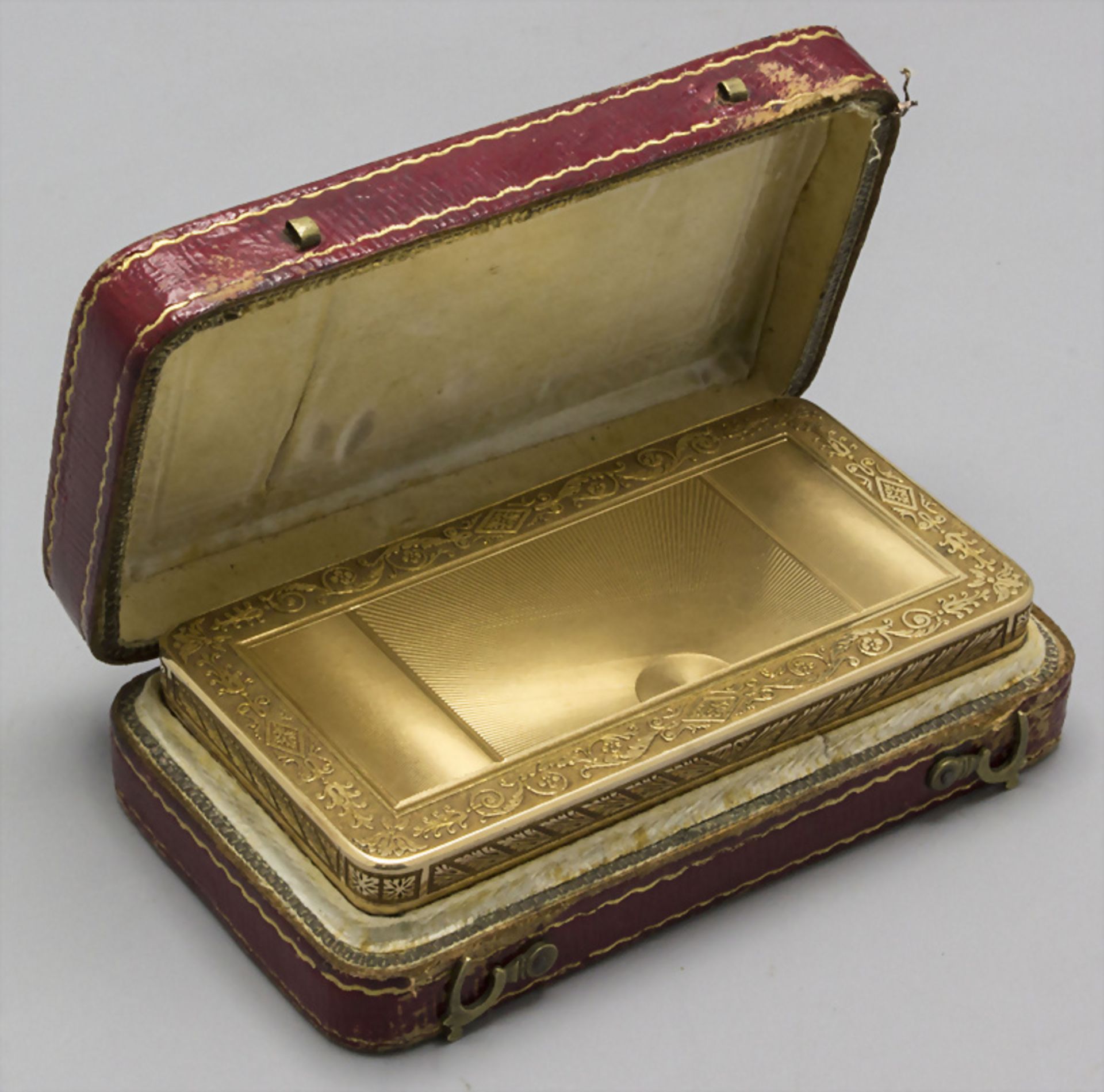 Tabatiere / Schnupftabakdose / An 18k gold snuff box, Genf / Geneve, um 1790