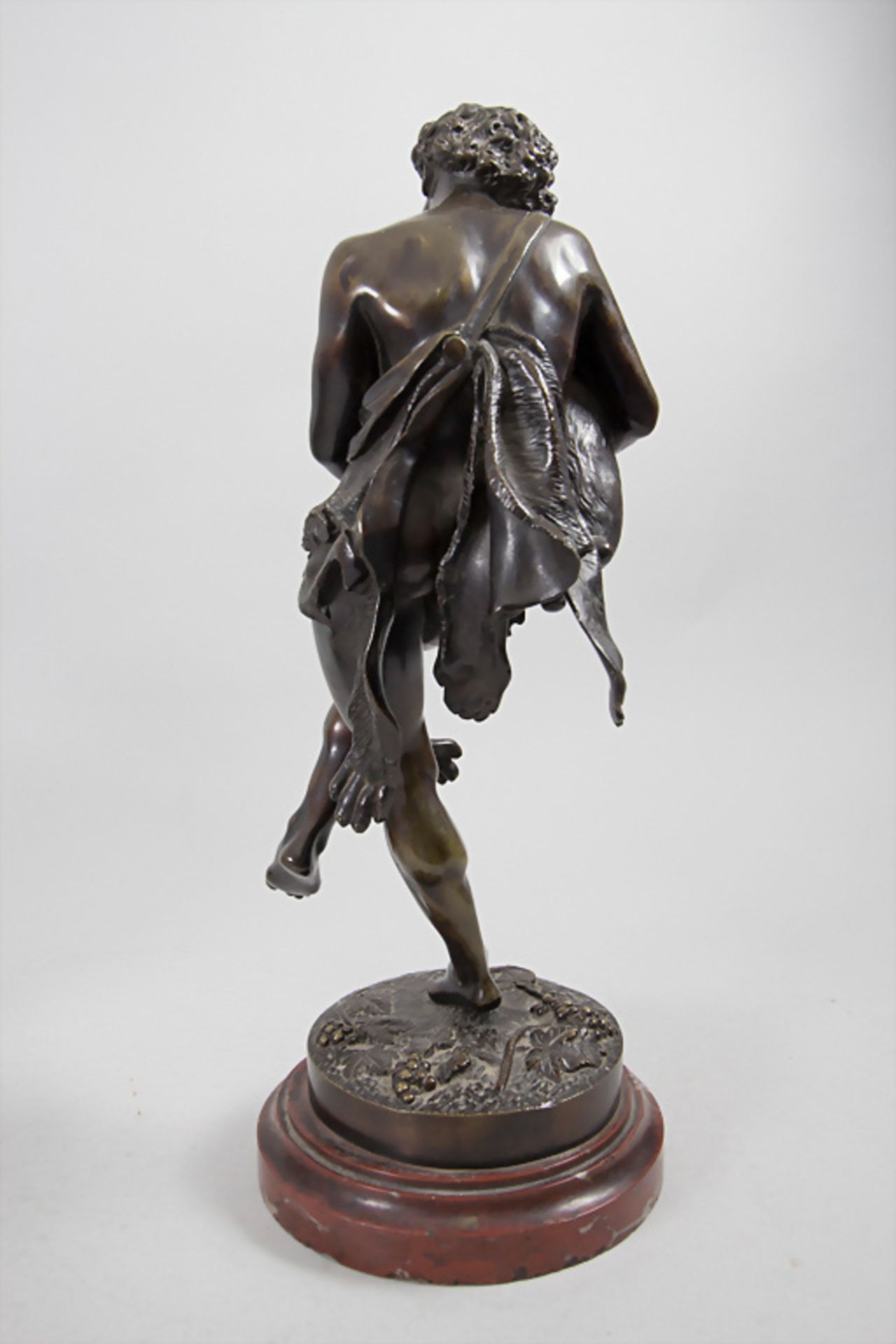 Bronzeskulptur 'Musizierender Hirte' / 'A music making shepherd', Frankreich, um 1860 - Image 2 of 9