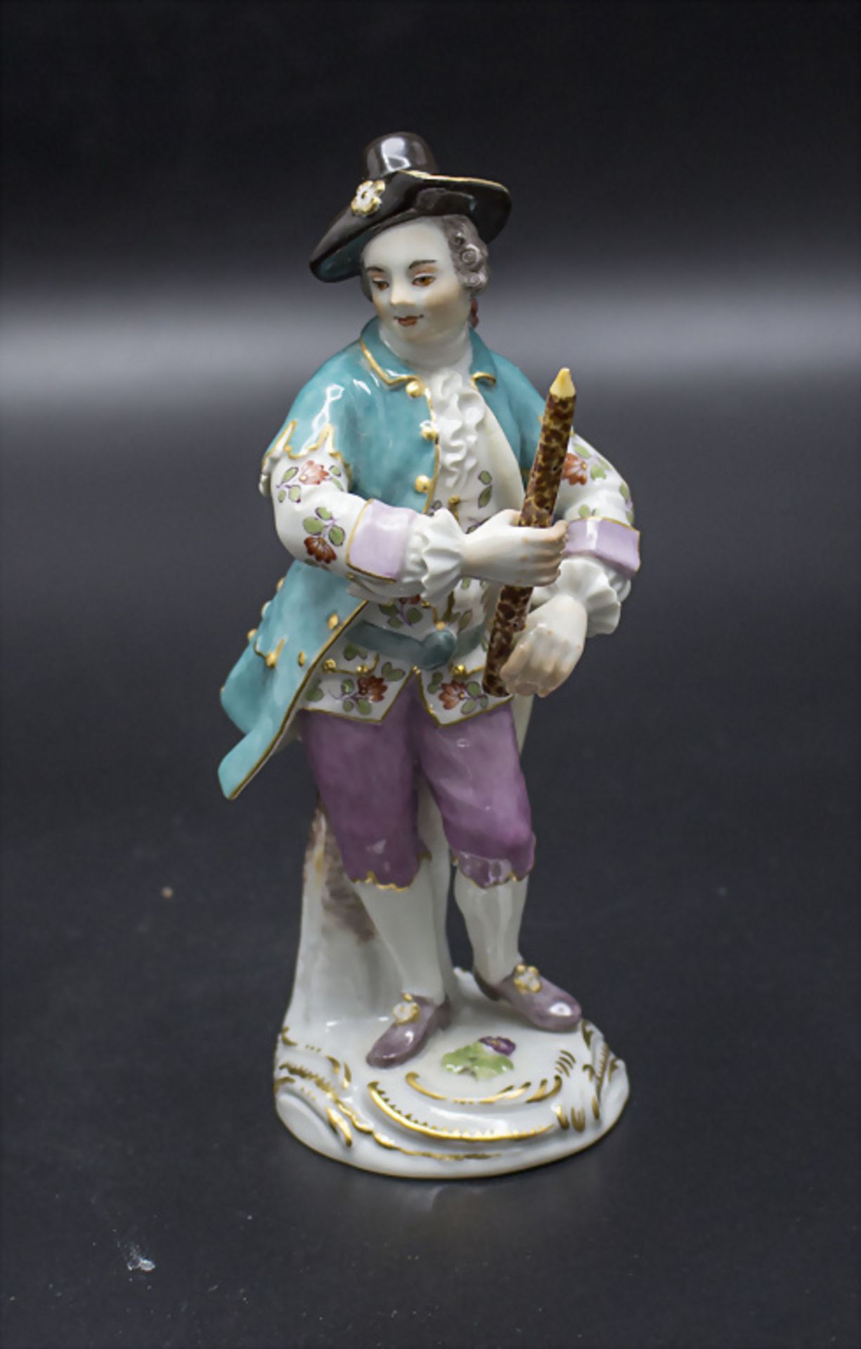 Porzellanfigur 'Klarinettist' / A porcelain figure of a clarinet player, Johann Elias Meyer, ...