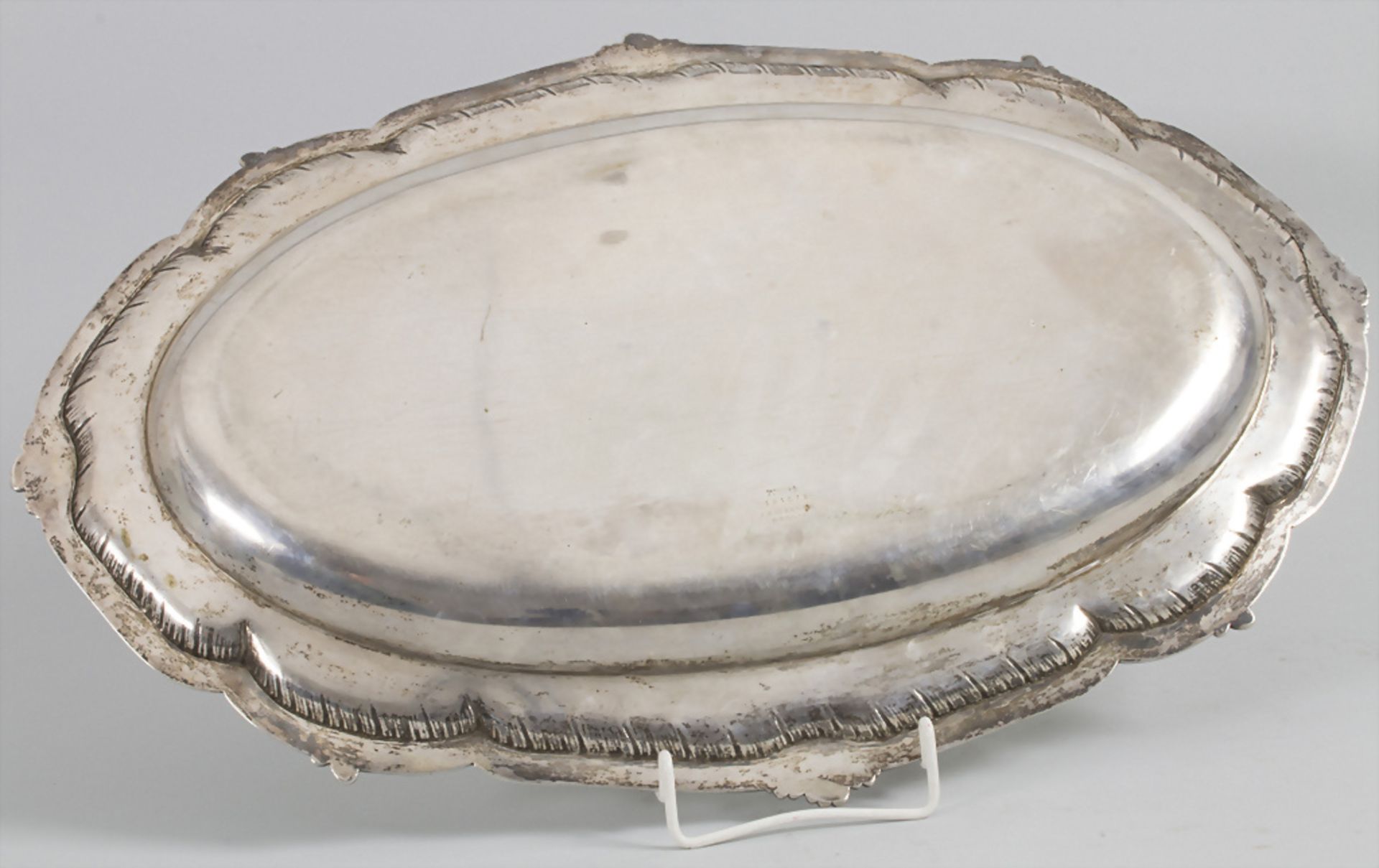 Ovale Platte / An oval silver plate, Wilkens & Söhne, Bremen, um 1900 - Bild 4 aus 5