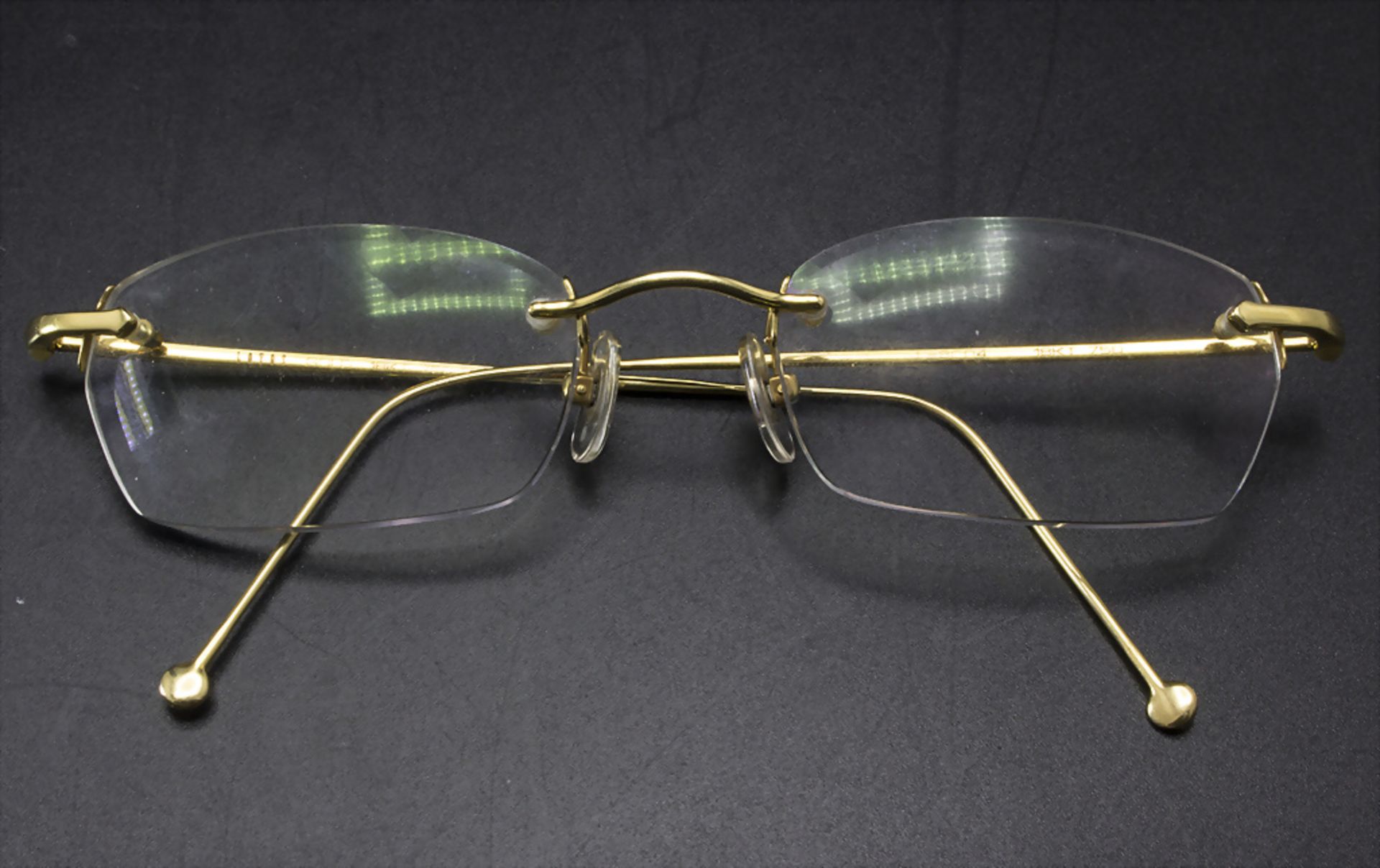Brille 'Lotos' / Glasses 'Lotos' in 18k gold, deutsch, 20. Jh.