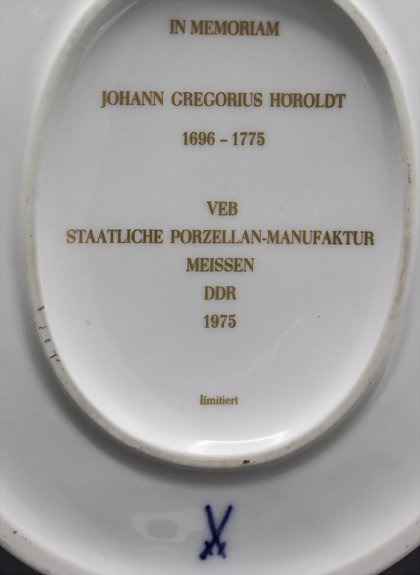 Limitiertes Jubiläumswandbild/-plakette 'Johann Gregorius Höroldt' / A limited jubilee ... - Image 4 of 4