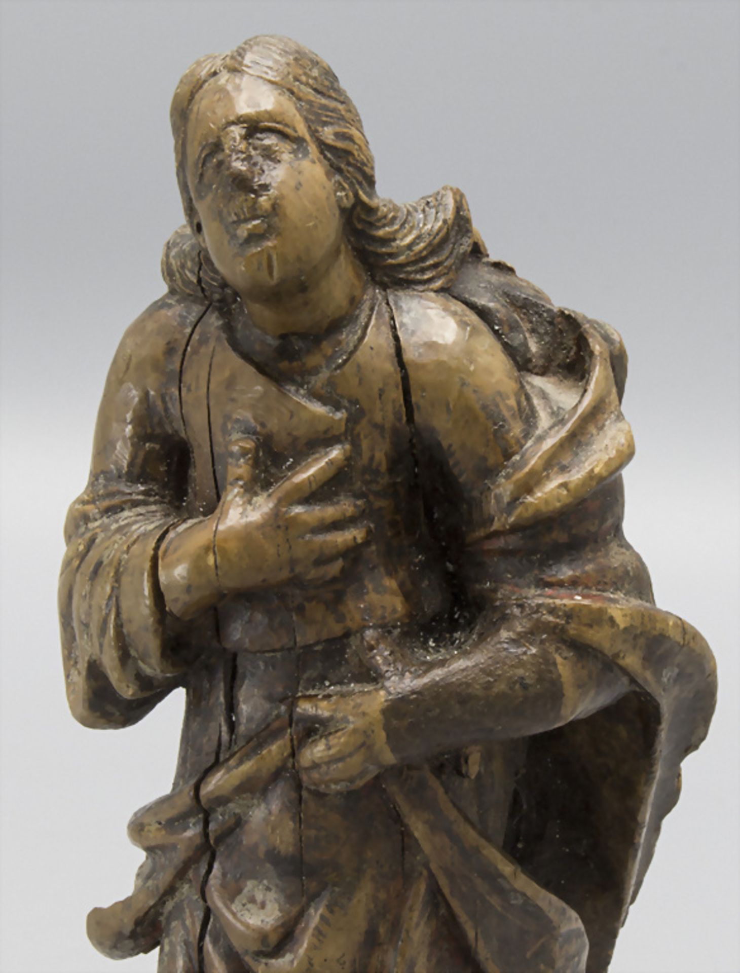 Barocke Heiligenfigur / A Baroque saint, 18. Jh. - Image 2 of 6