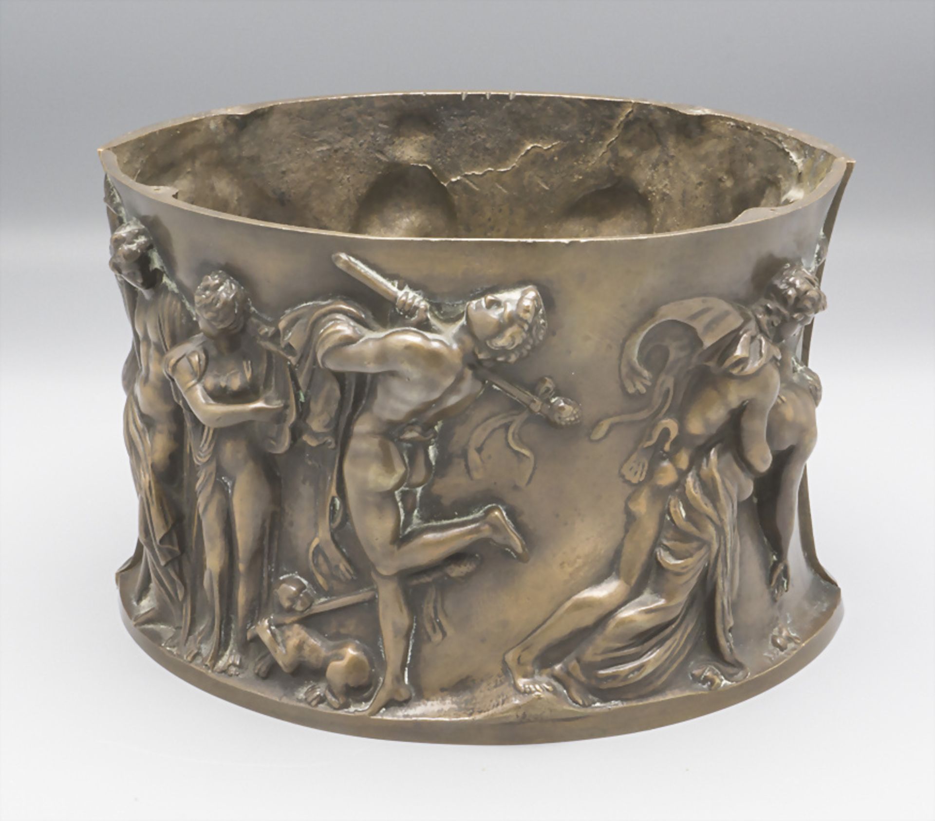 Paar Bronzen mit Musikanten und Tänzerinnen / A pair of bronzes with musicians and dancers, ...