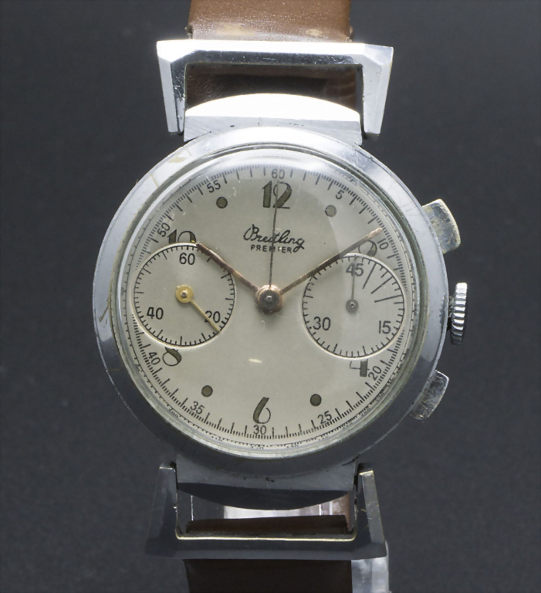 Chronograph Breitling Premier, Genf / Geneve, um 1940 - Bild 2 aus 5