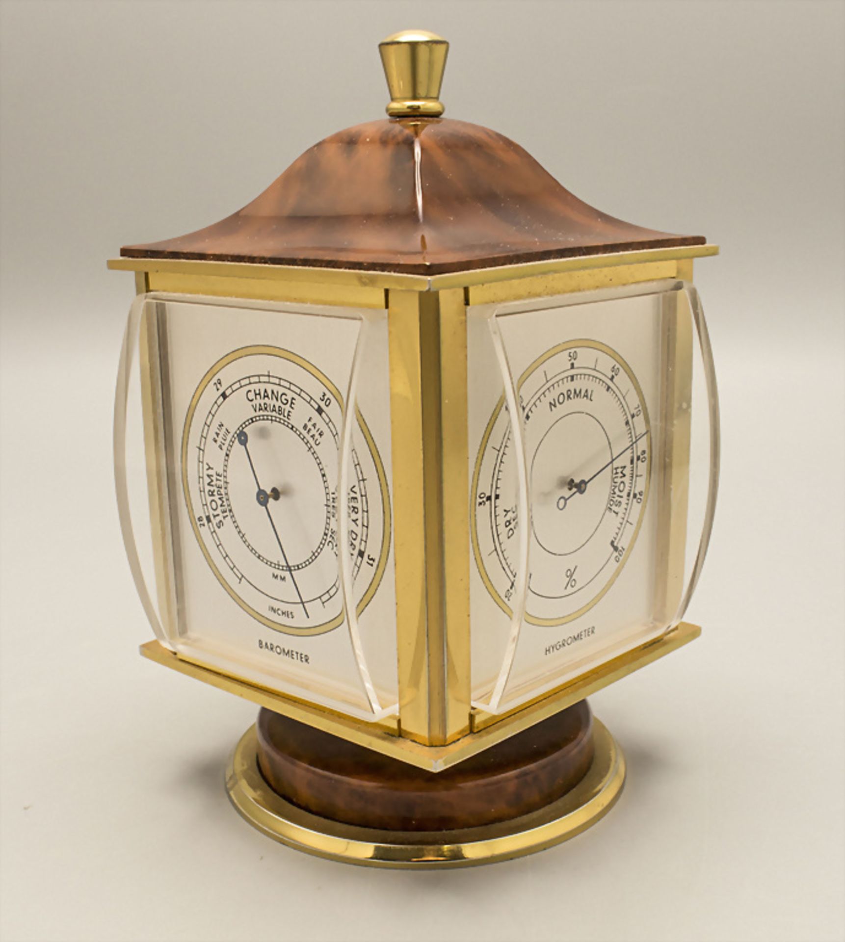 Angelus Tischuhr und Wetterstation / An Angelus Compendium desk clock, Schweiz, 1950er - Image 3 of 7